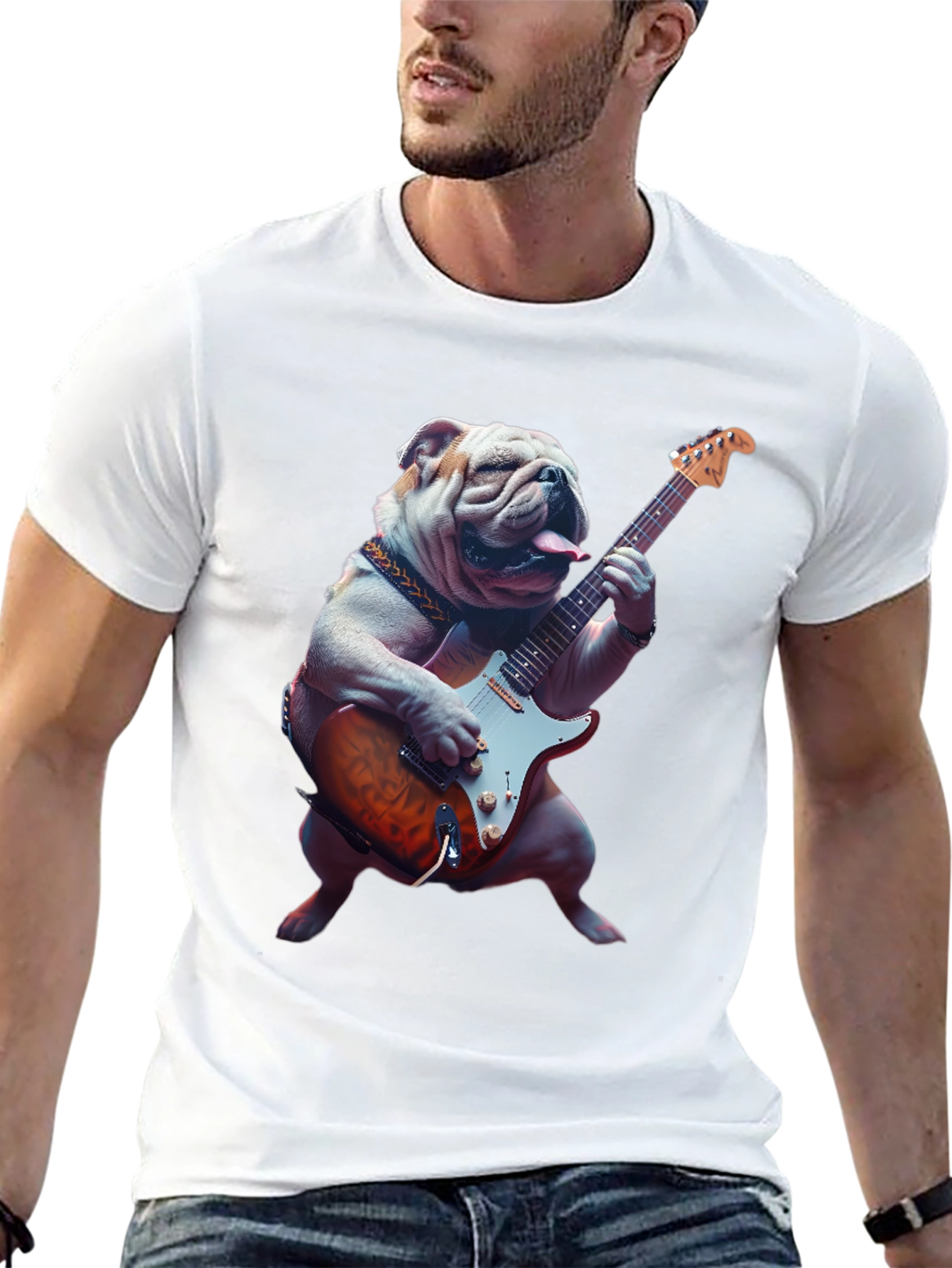 Bulldog Guitarist T-Shirt