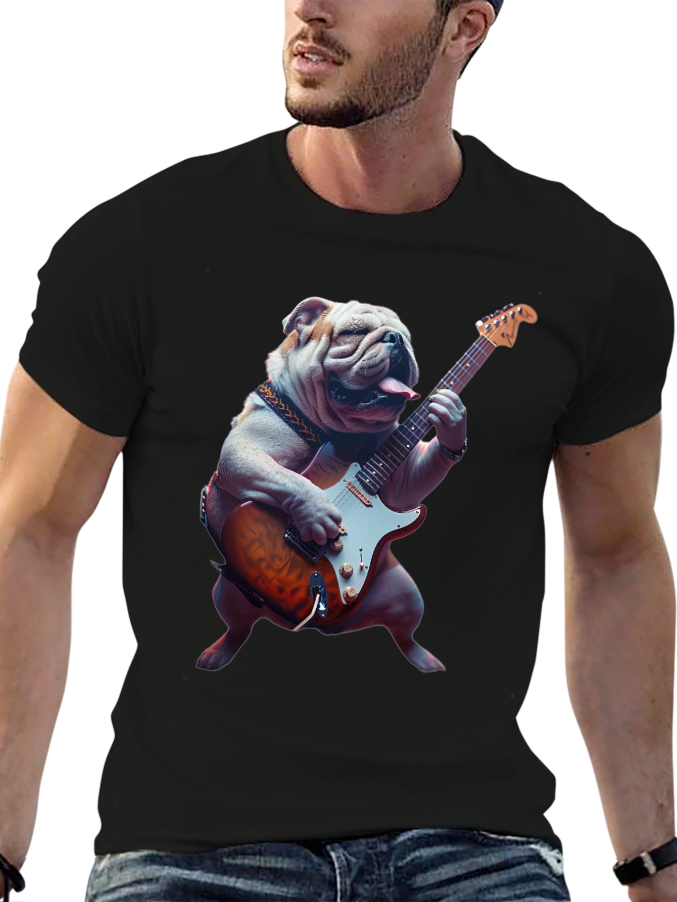 Bulldog Guitarist T-Shirt