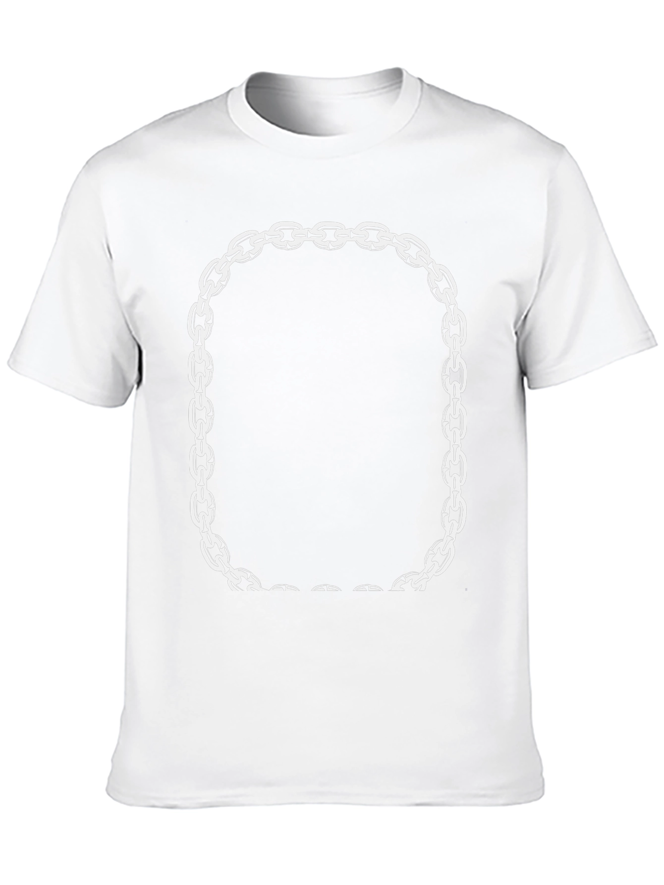 Chain Link Frame Graphic Tee - Modern Casual