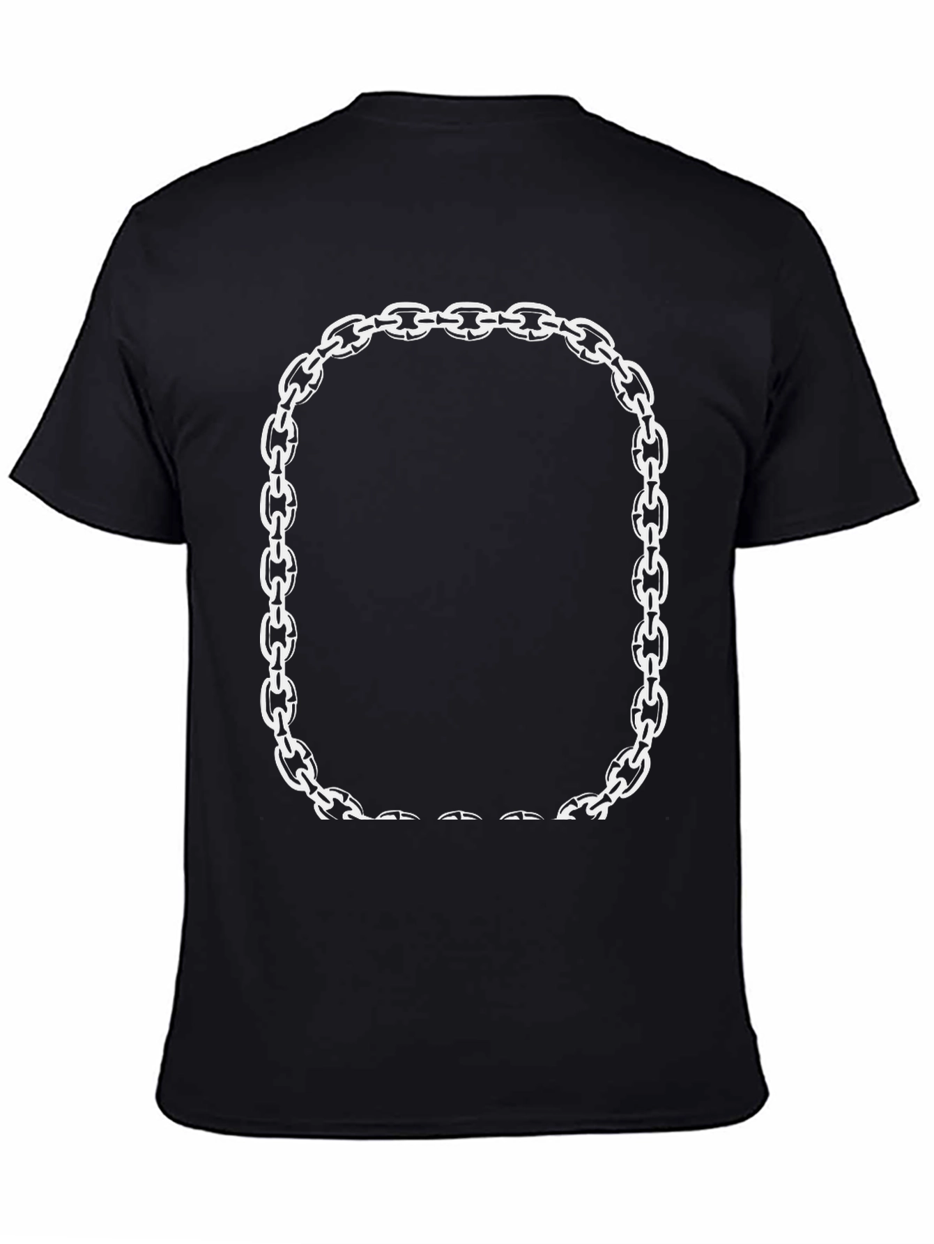 Chain Link Frame Graphic Tee - Modern Casual