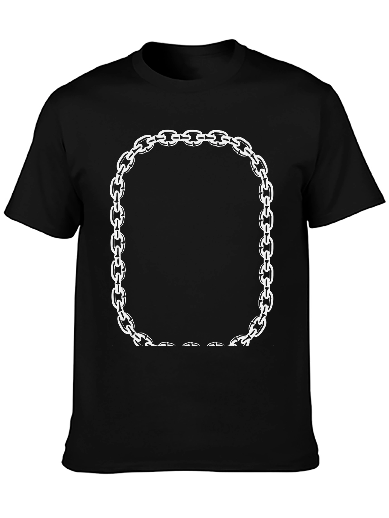 Chain Link Frame Graphic Tee - Modern Casual