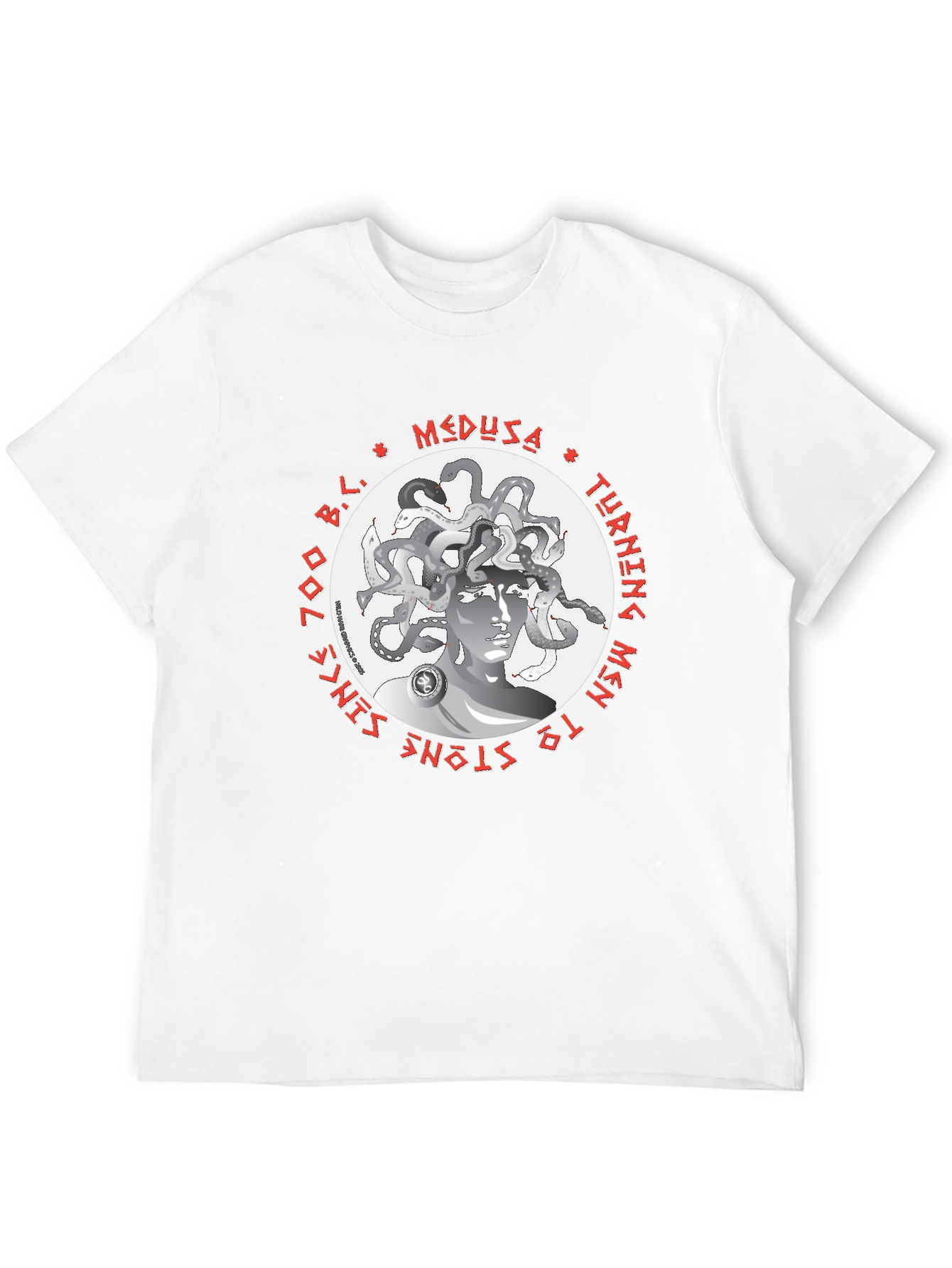 Medusa Graphic T-Shirt - Turning Men to Stone