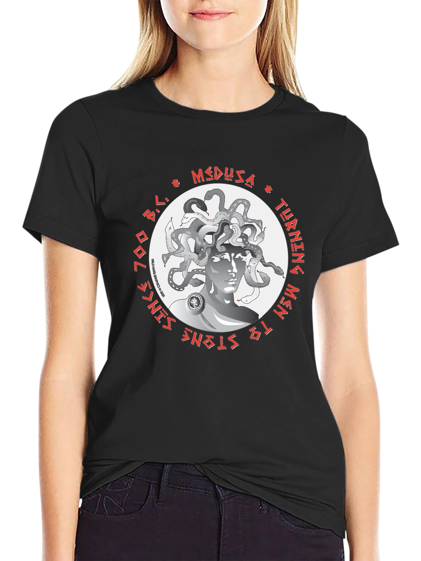 Medusa Graphic T-Shirt - Turning Men to Stone
