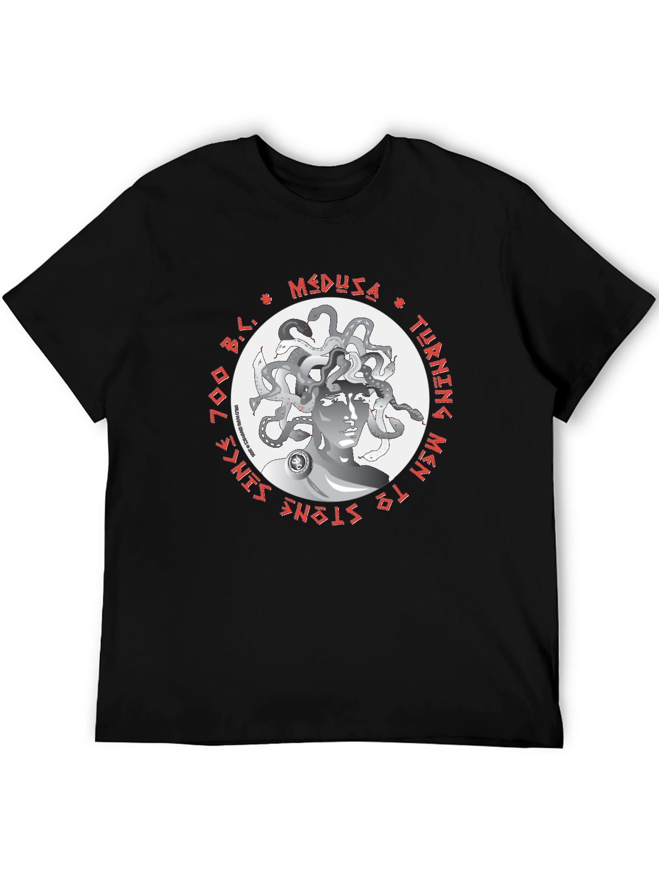 Medusa Graphic T-Shirt - Turning Men to Stone