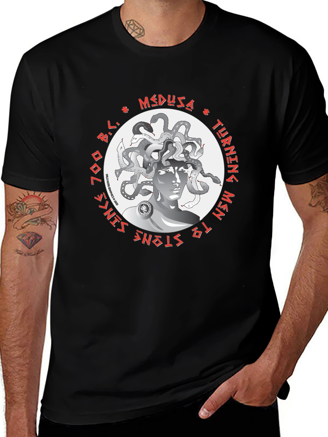 Medusa Graphic T-Shirt - Turning Men to Stone