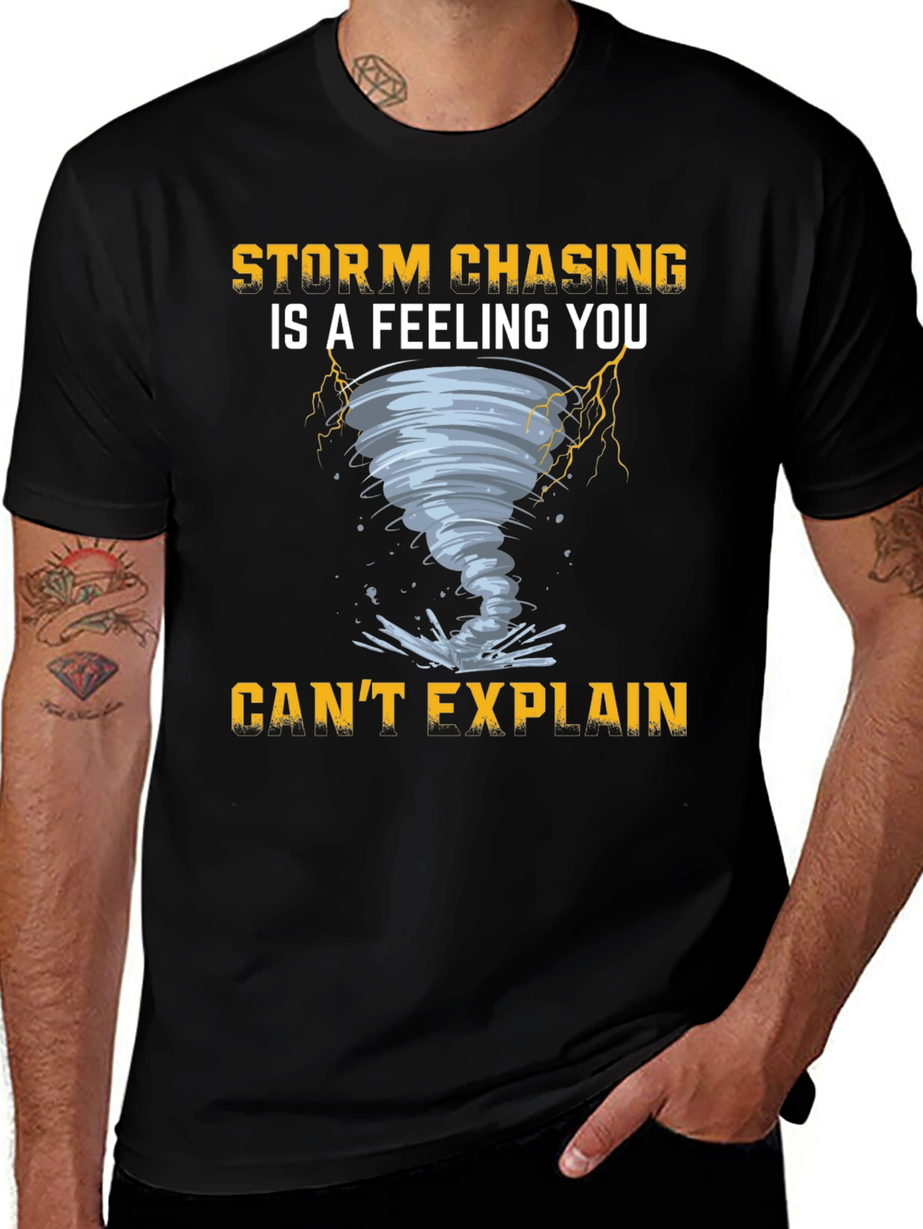 Storm Chasing Feeling Graphic Tee - Black