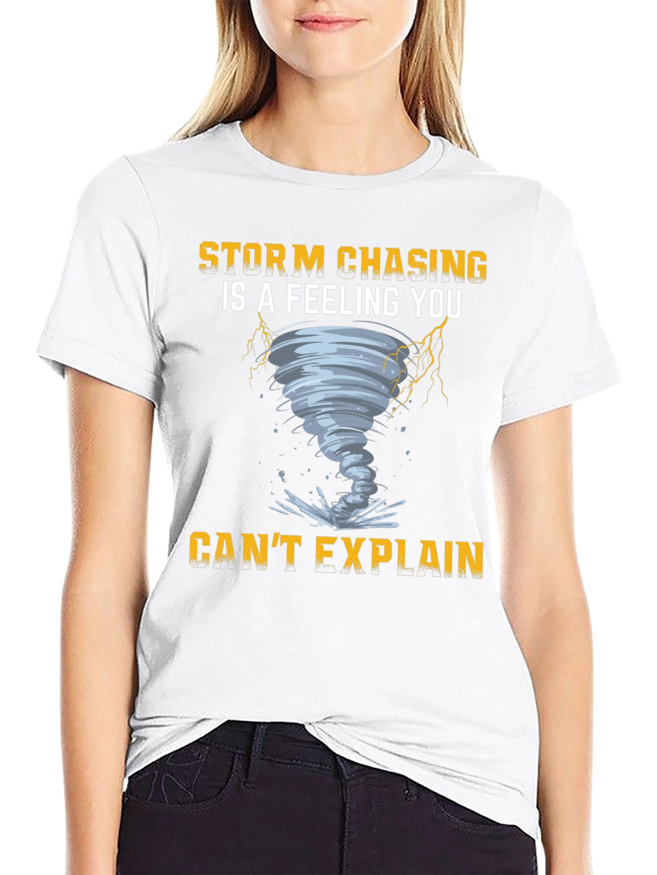 Storm Chasing Feeling Graphic Tee - Black