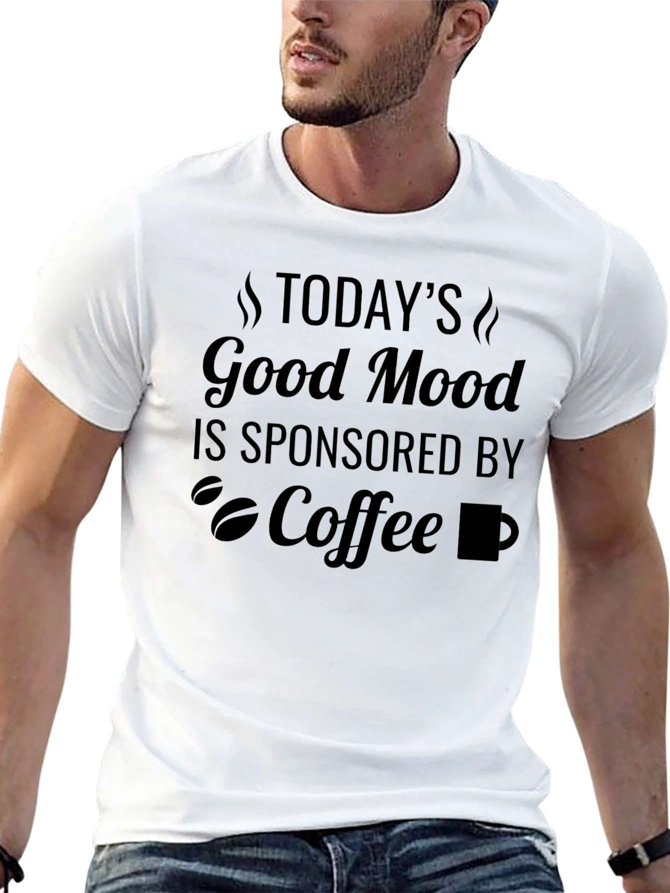 Coffee Lovers T-Shirt: Good Mood Sponsored By Coffee