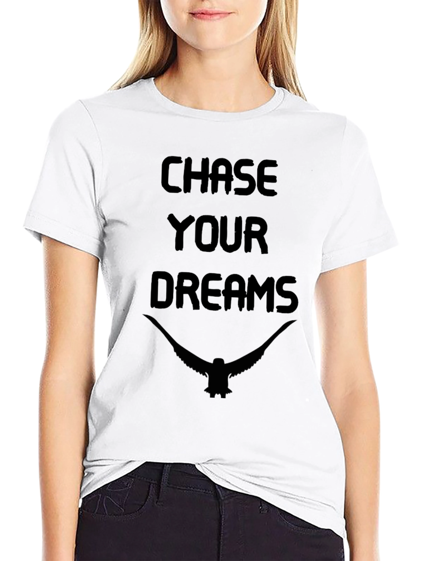 Chase Your Dreams Graphic Tee - Black