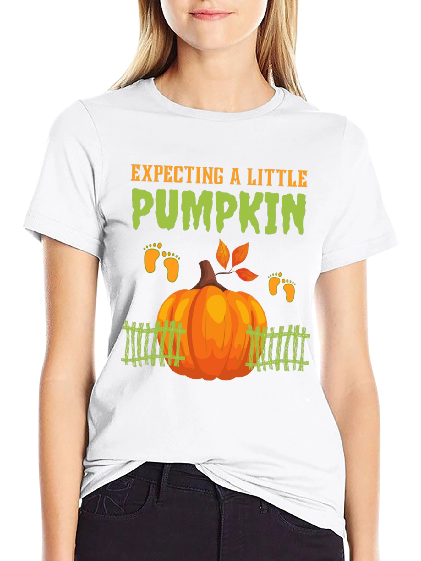 Expecting a Little Pumpkin T-Shirt Pregnancy Announcement Tee
