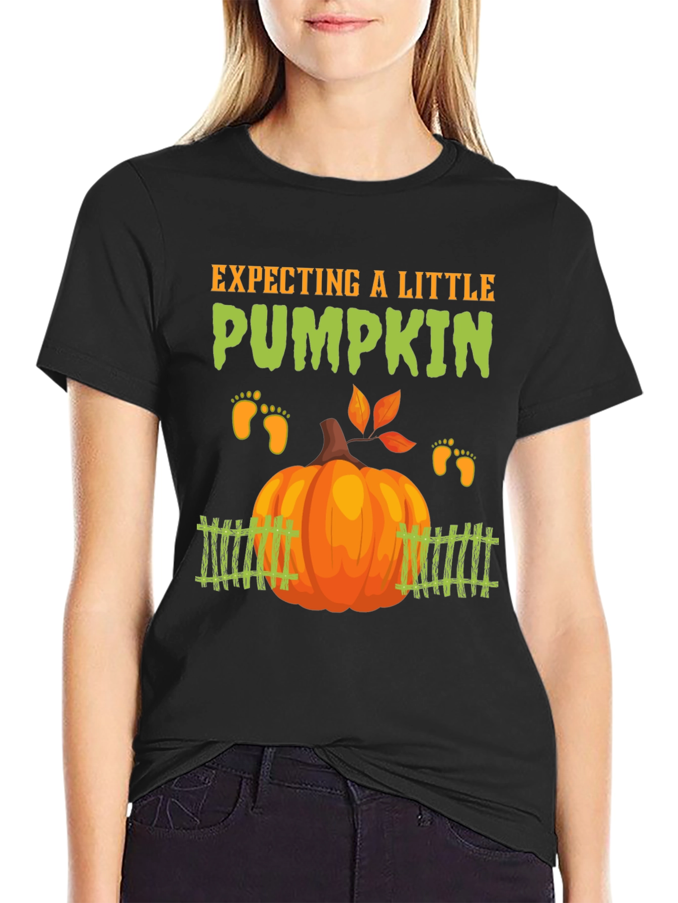 Expecting a Little Pumpkin T-Shirt Pregnancy Announcement Tee