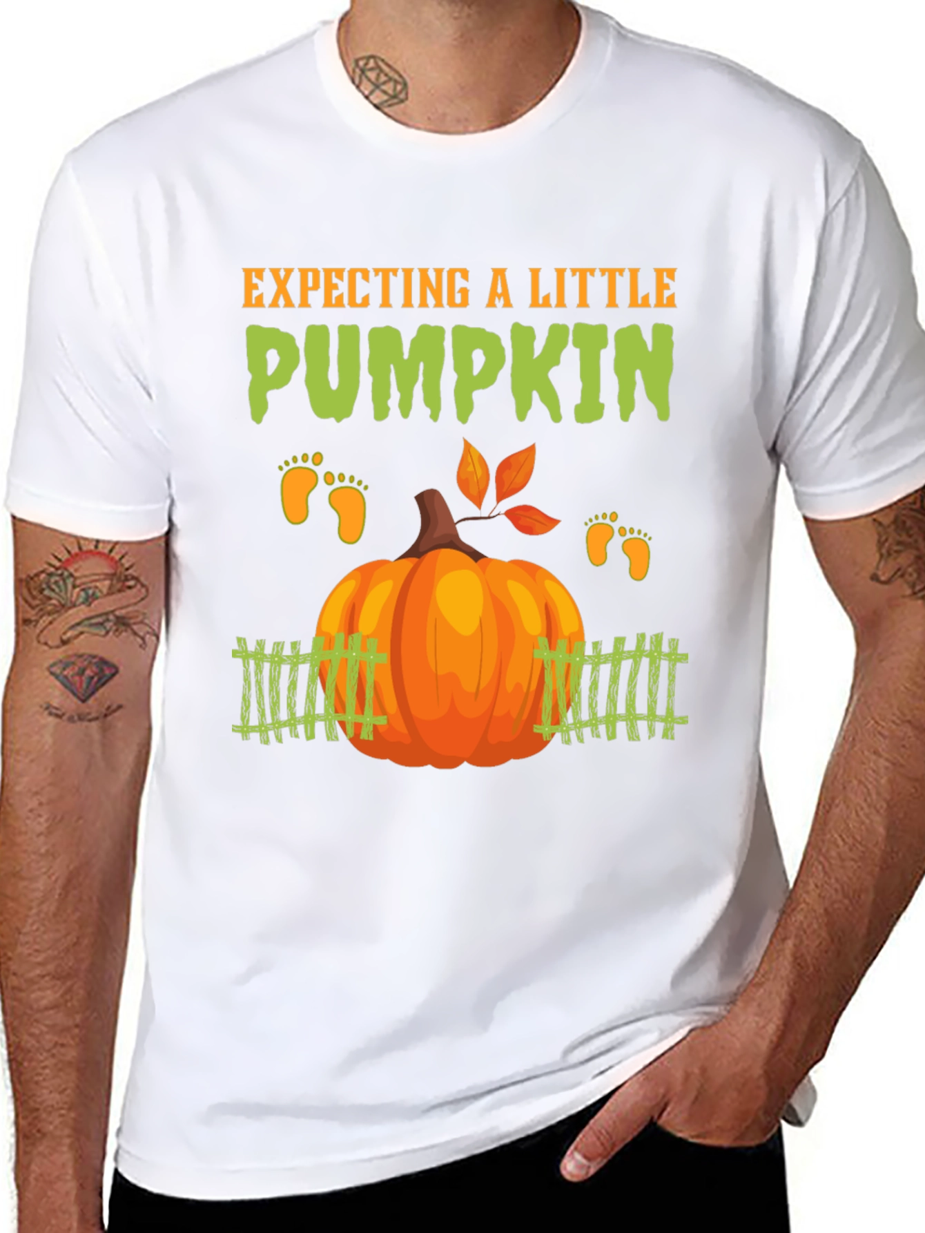 Expecting a Little Pumpkin T-Shirt Pregnancy Announcement Tee