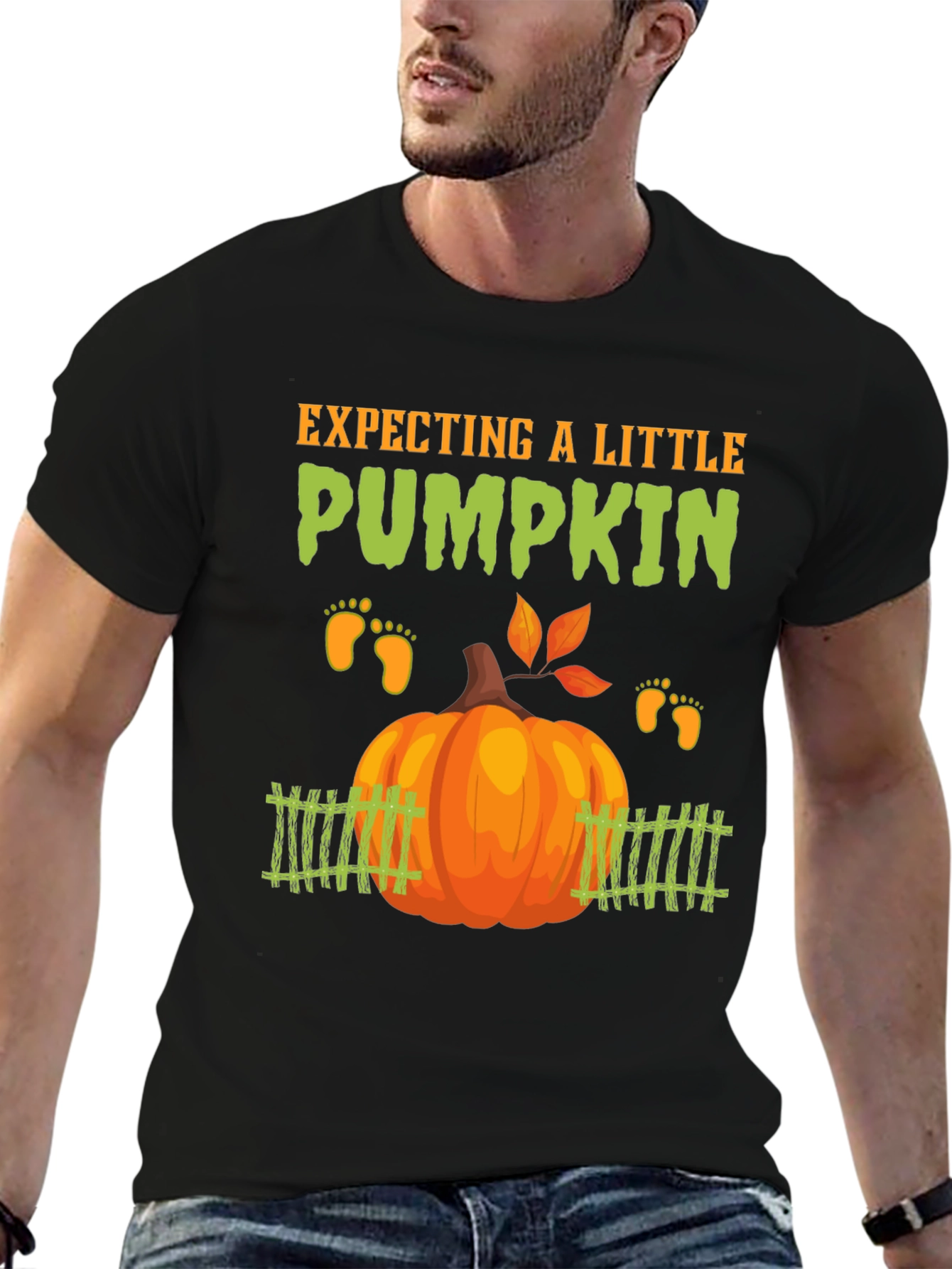 Expecting a Little Pumpkin T-Shirt Pregnancy Announcement Tee
