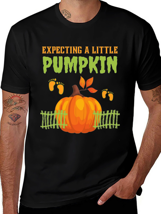 Expecting a Little Pumpkin T-Shirt Pregnancy Announcement Tee