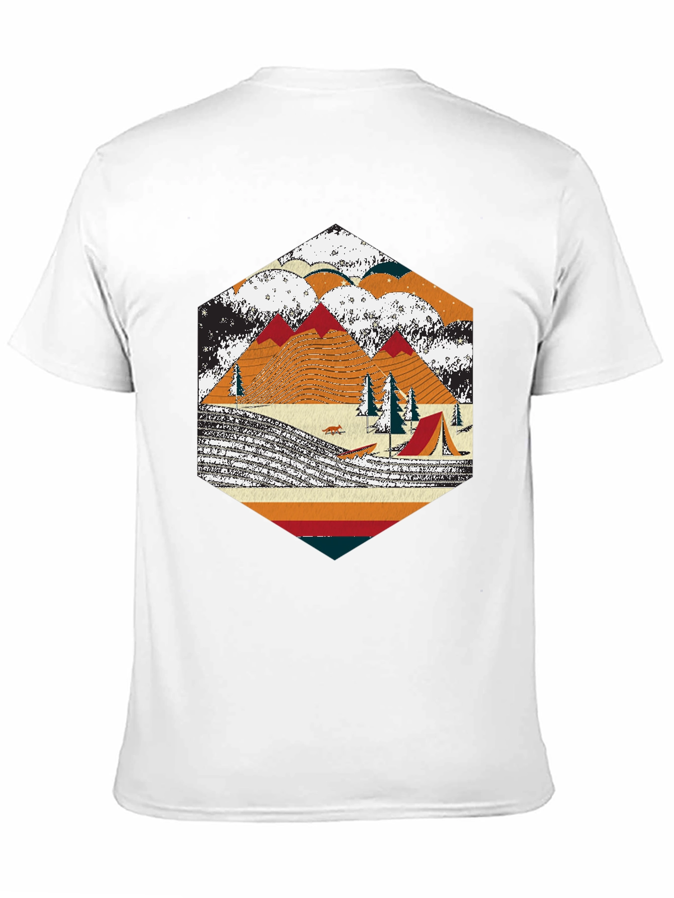 Retro Camping Graphic Tee - Adventure Awaits