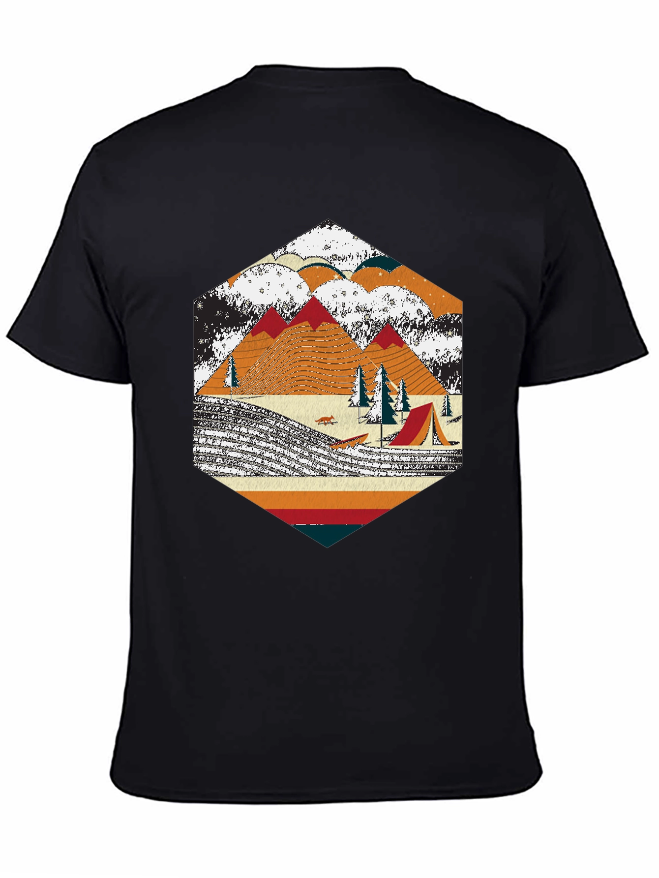 Retro Camping Graphic Tee - Adventure Awaits
