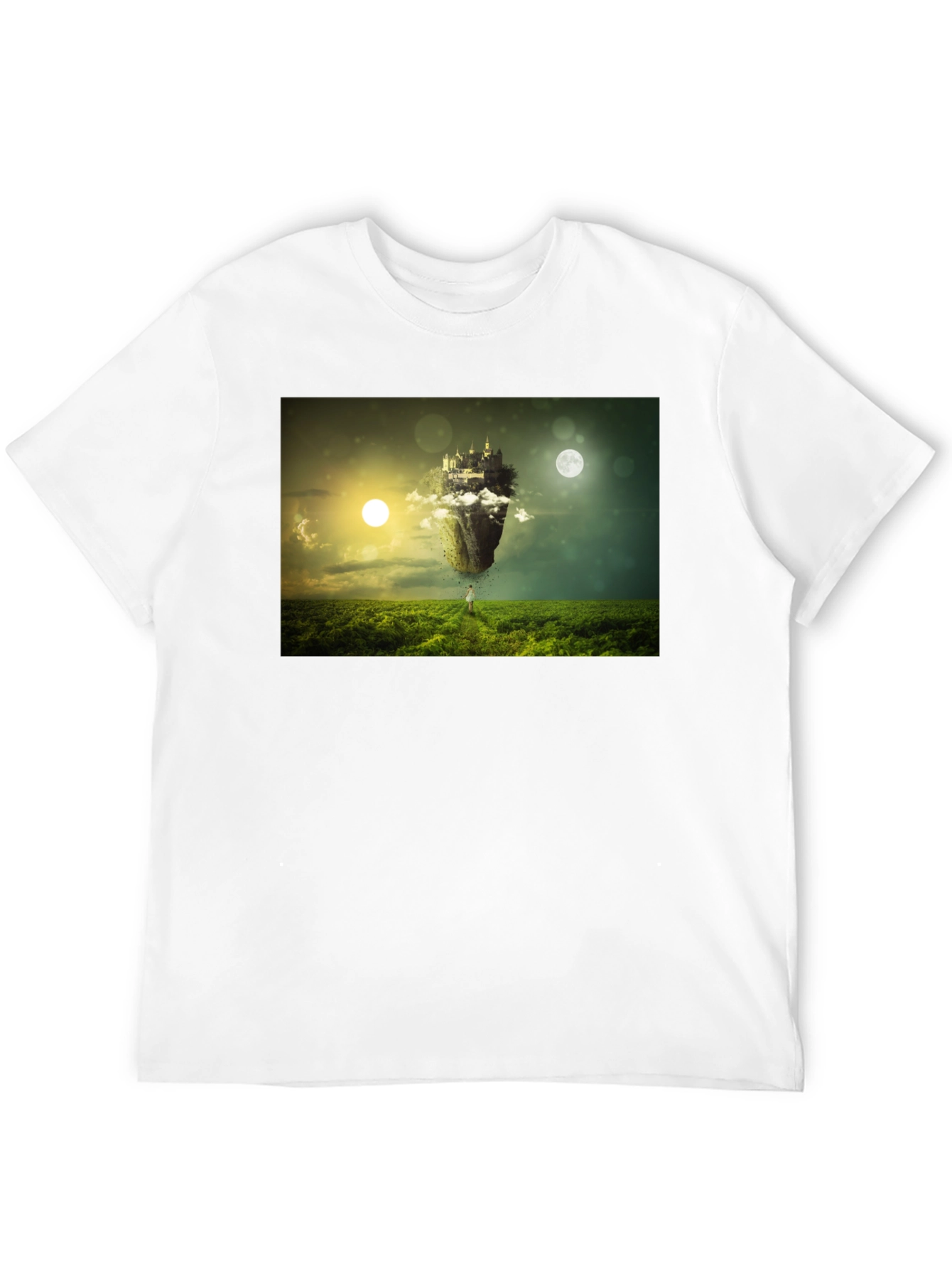 Surreal Castle Island Black T-Shirt