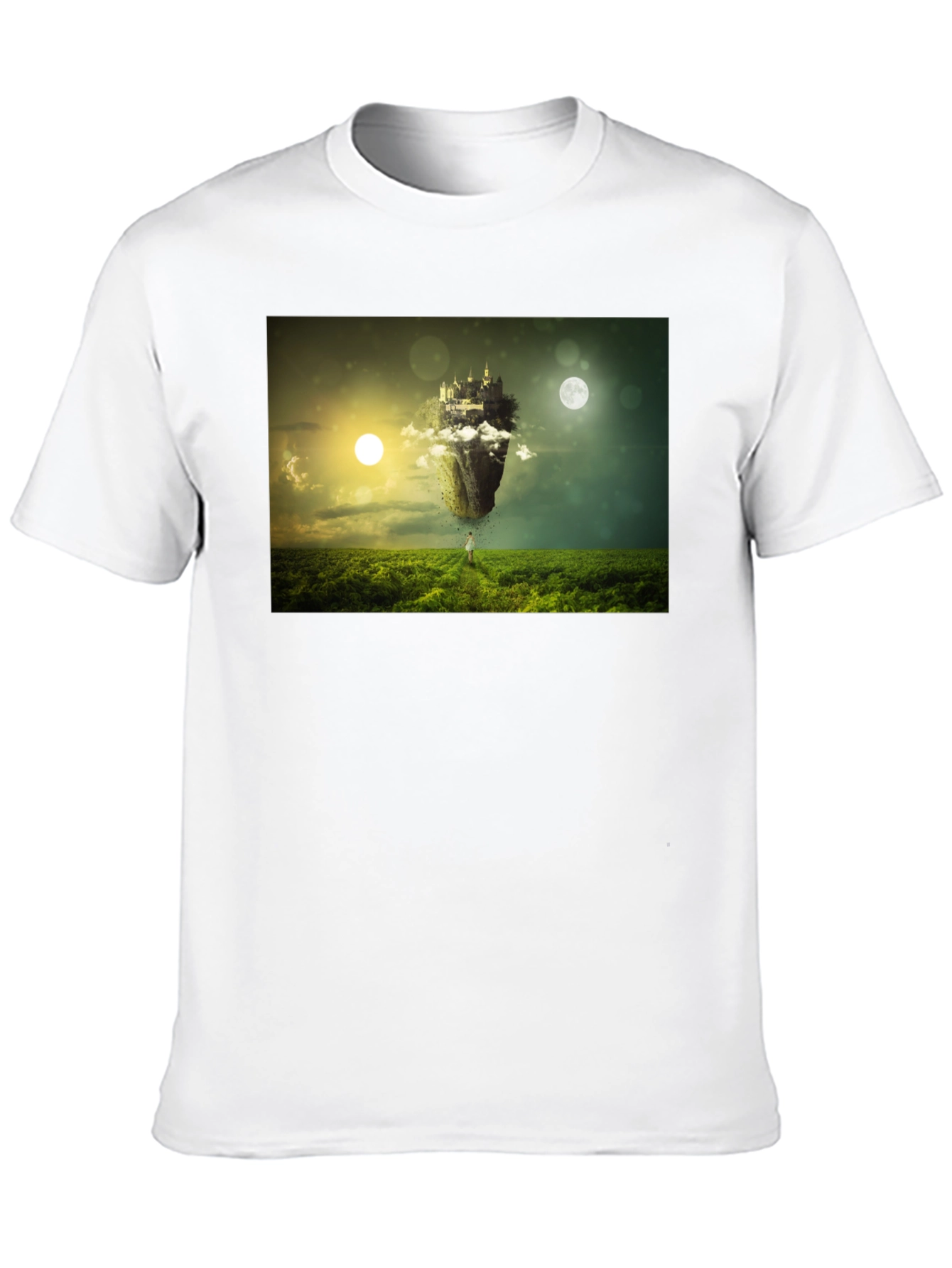 Surreal Castle Island Black T-Shirt