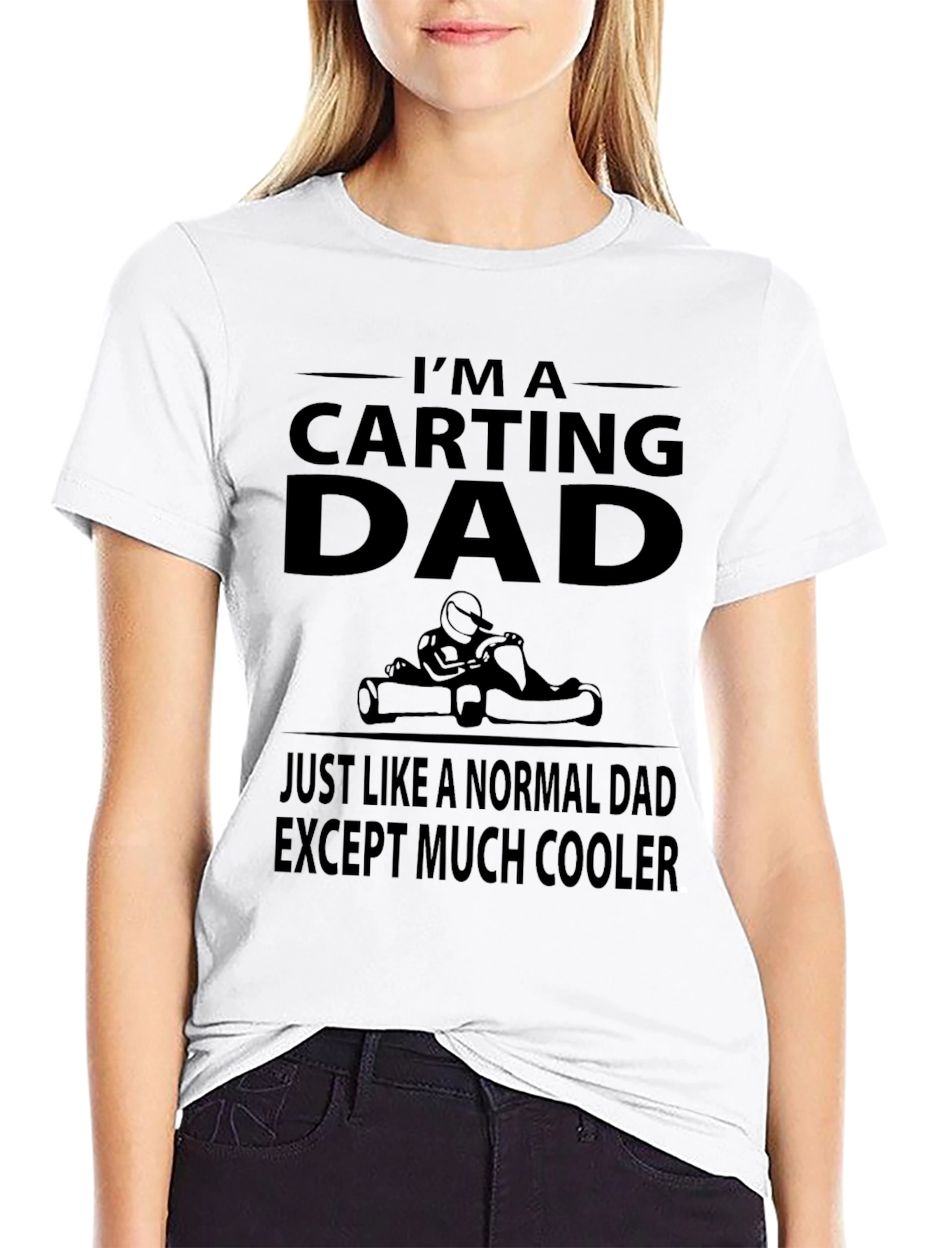 Cool Carting Dad T-Shirt - Funny Racer Tee
