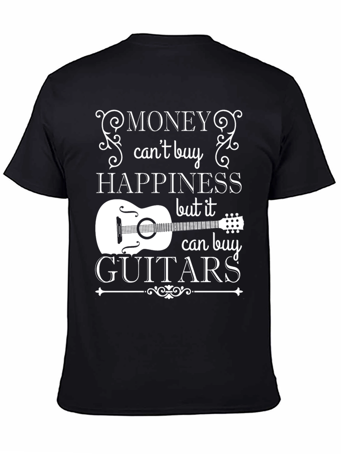 Money Cant Buy Happiness Guitar T-Shirt