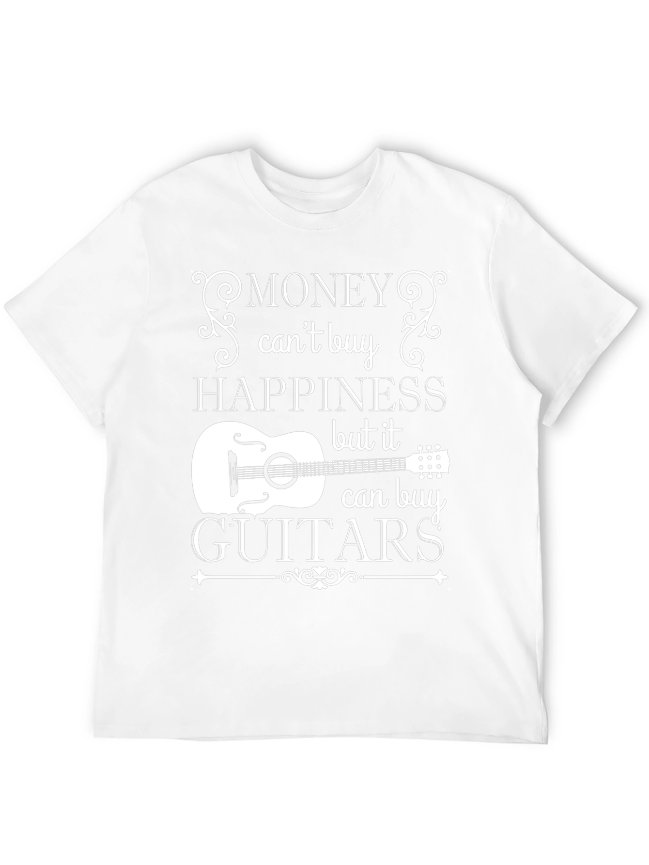 Money Cant Buy Happiness Guitar T-Shirt