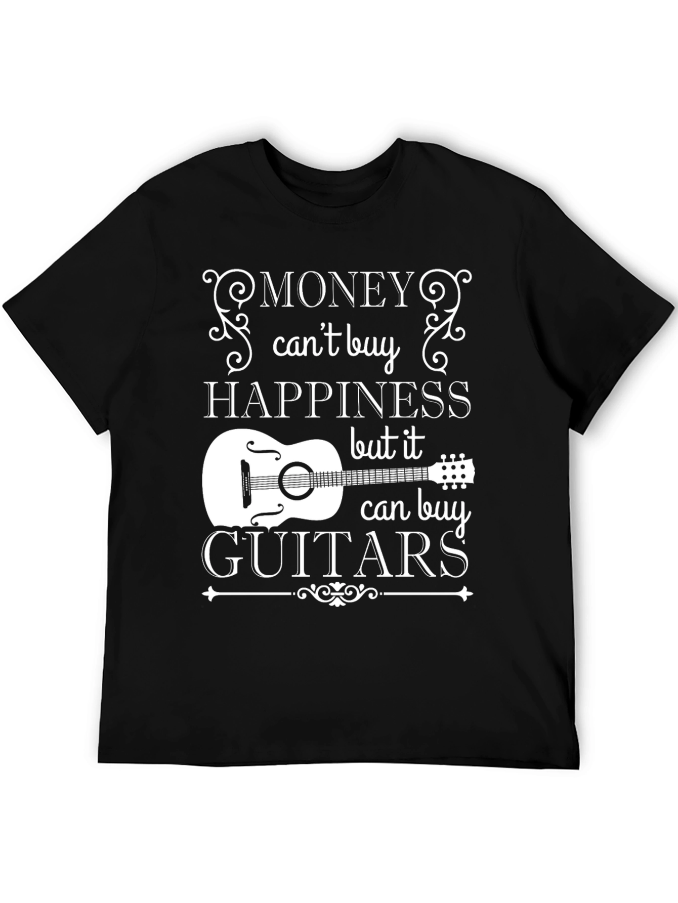 Money Cant Buy Happiness Guitar T-Shirt