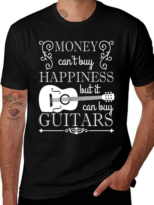 Money Cant Buy Happiness Guitar T-Shirt