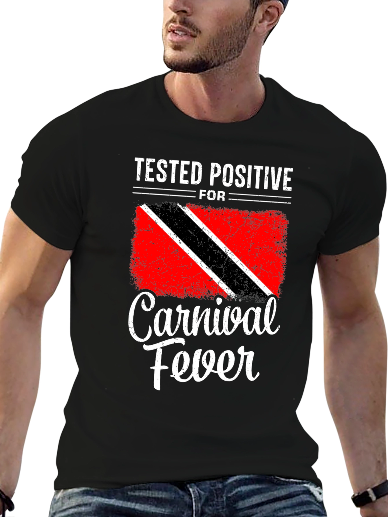 Carnival Fever Tee - Trinidad Flag Inspired Graphic