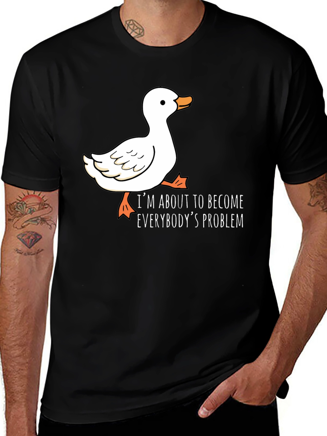 Duck About to be Everybodys Problem Graphic Tee