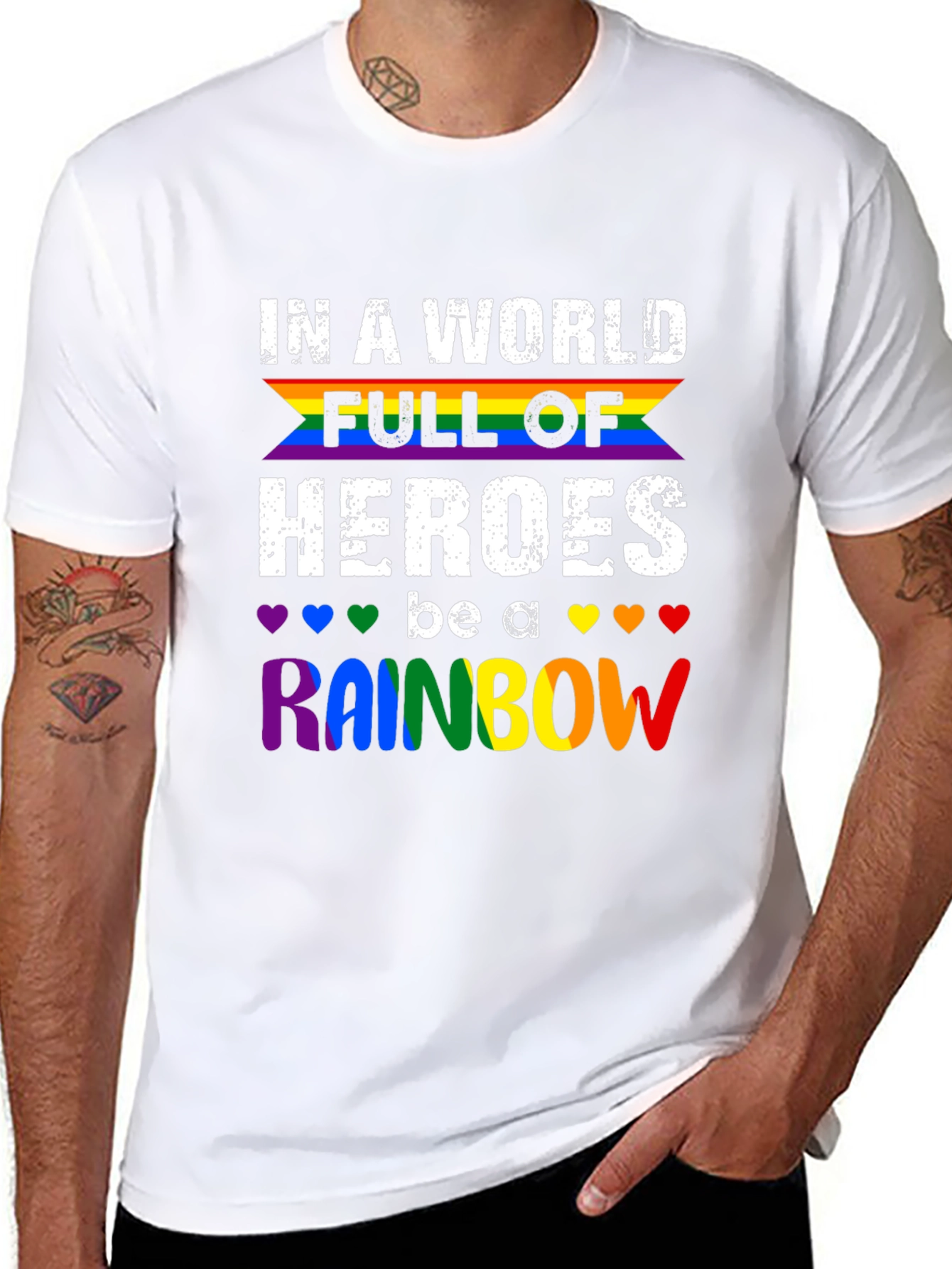 Be A Rainbow T-Shirt - Pride LGBTQ+ Apparel