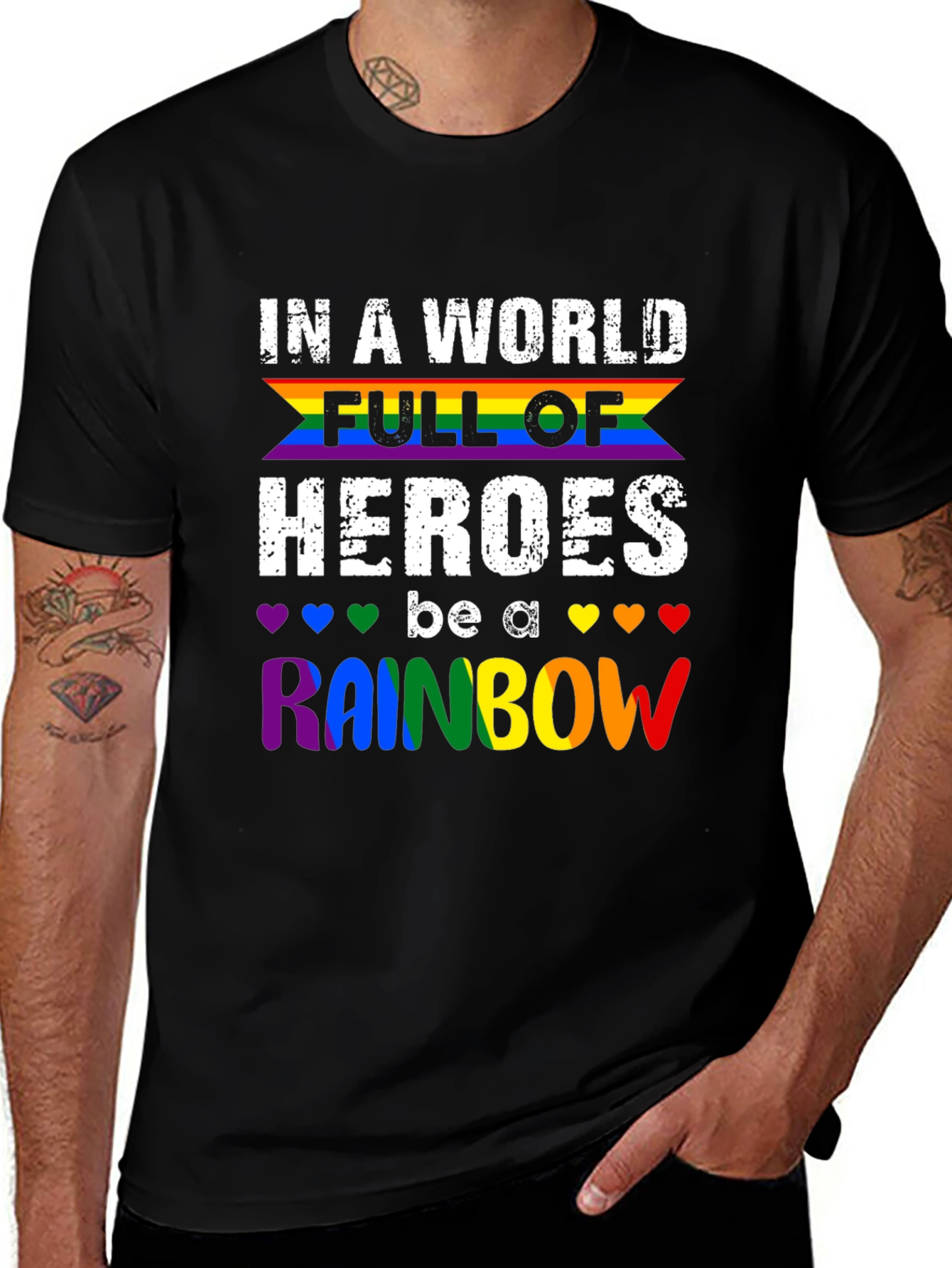 Be A Rainbow T-Shirt - Pride LGBTQ+ Apparel