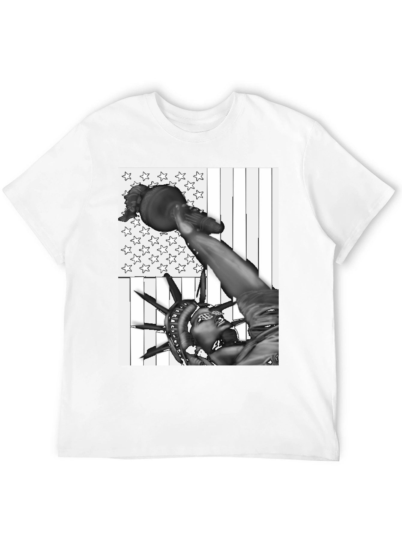 Statue of Liberty USA Flag Graphic Tee