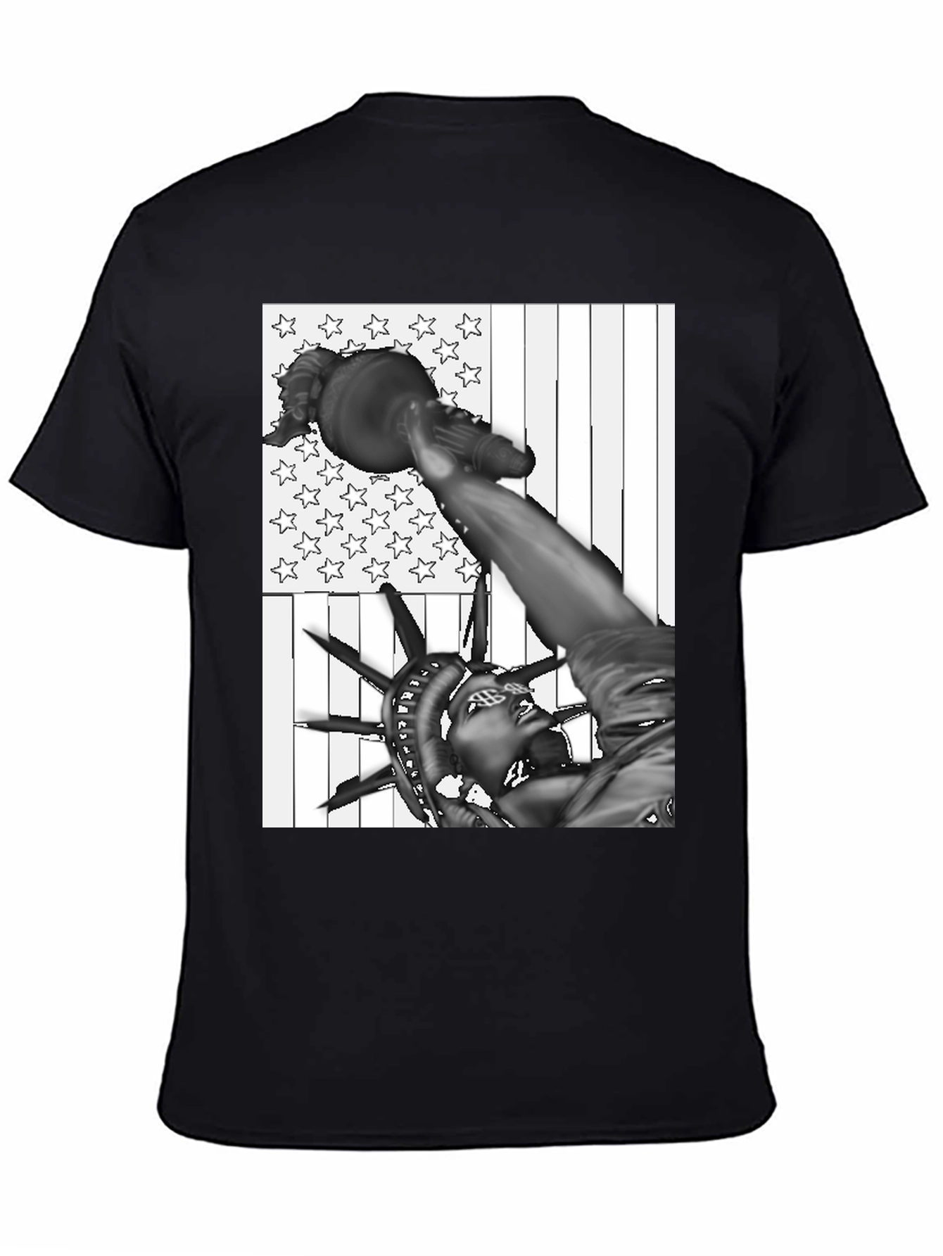 Statue of Liberty USA Flag Graphic Tee
