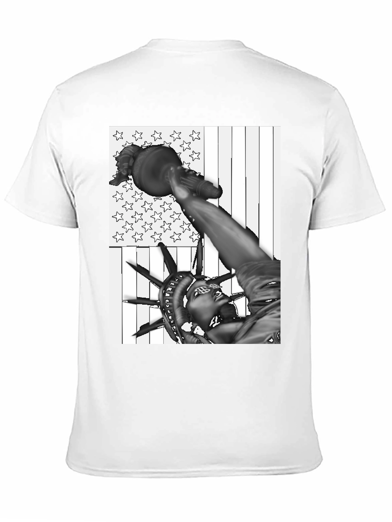 Statue of Liberty USA Flag Graphic Tee