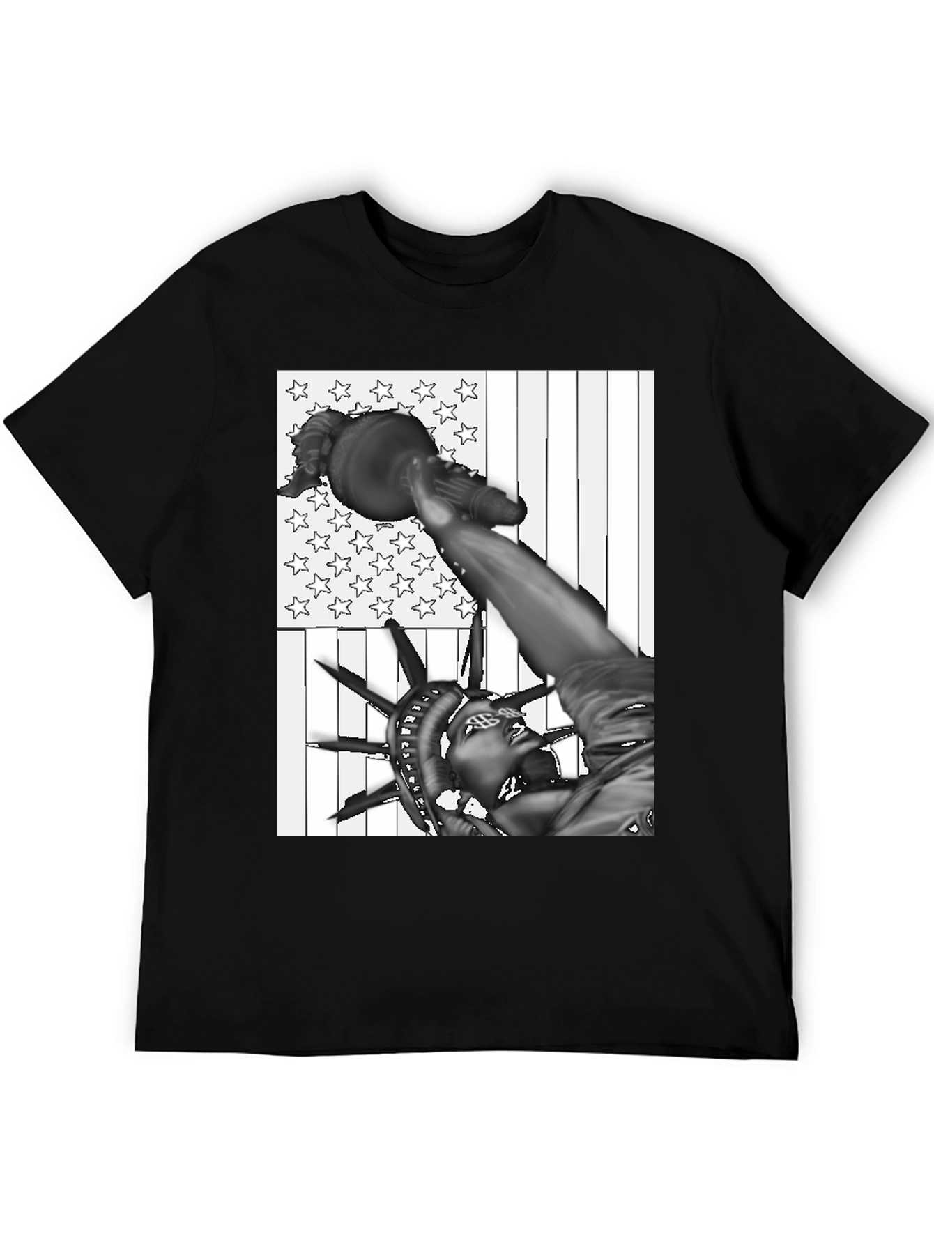 Statue of Liberty USA Flag Graphic Tee