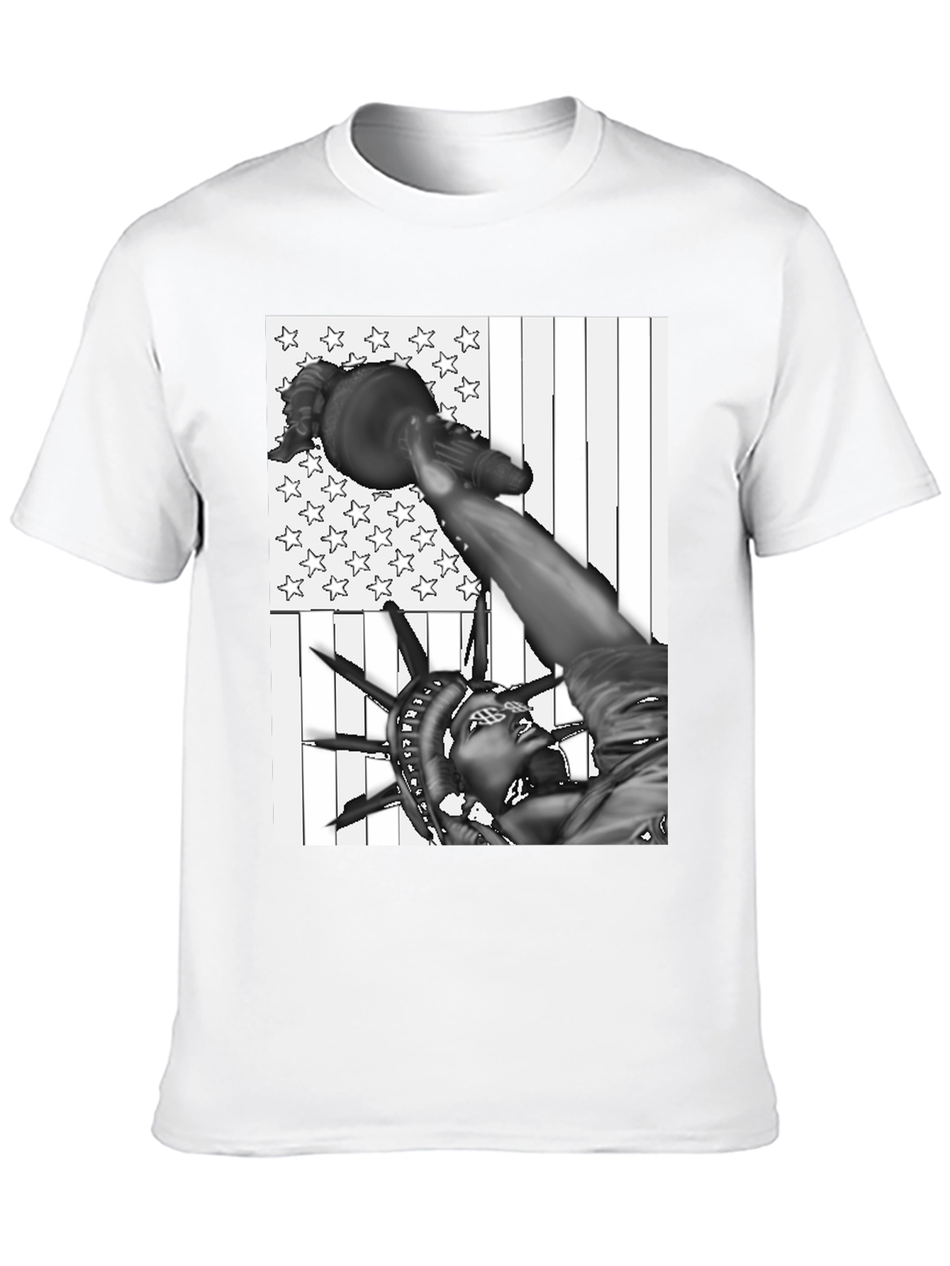 Statue of Liberty USA Flag Graphic Tee