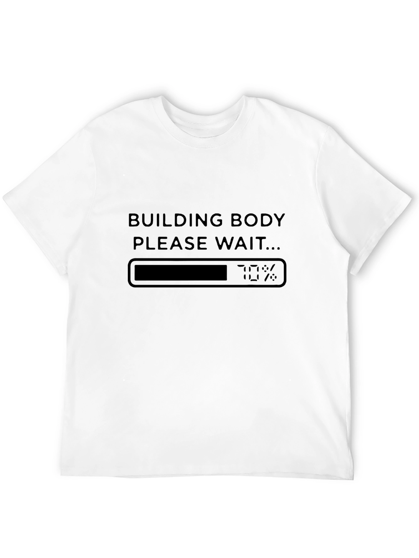 Building Body Loading T-Shirt Funny Workout Tee
