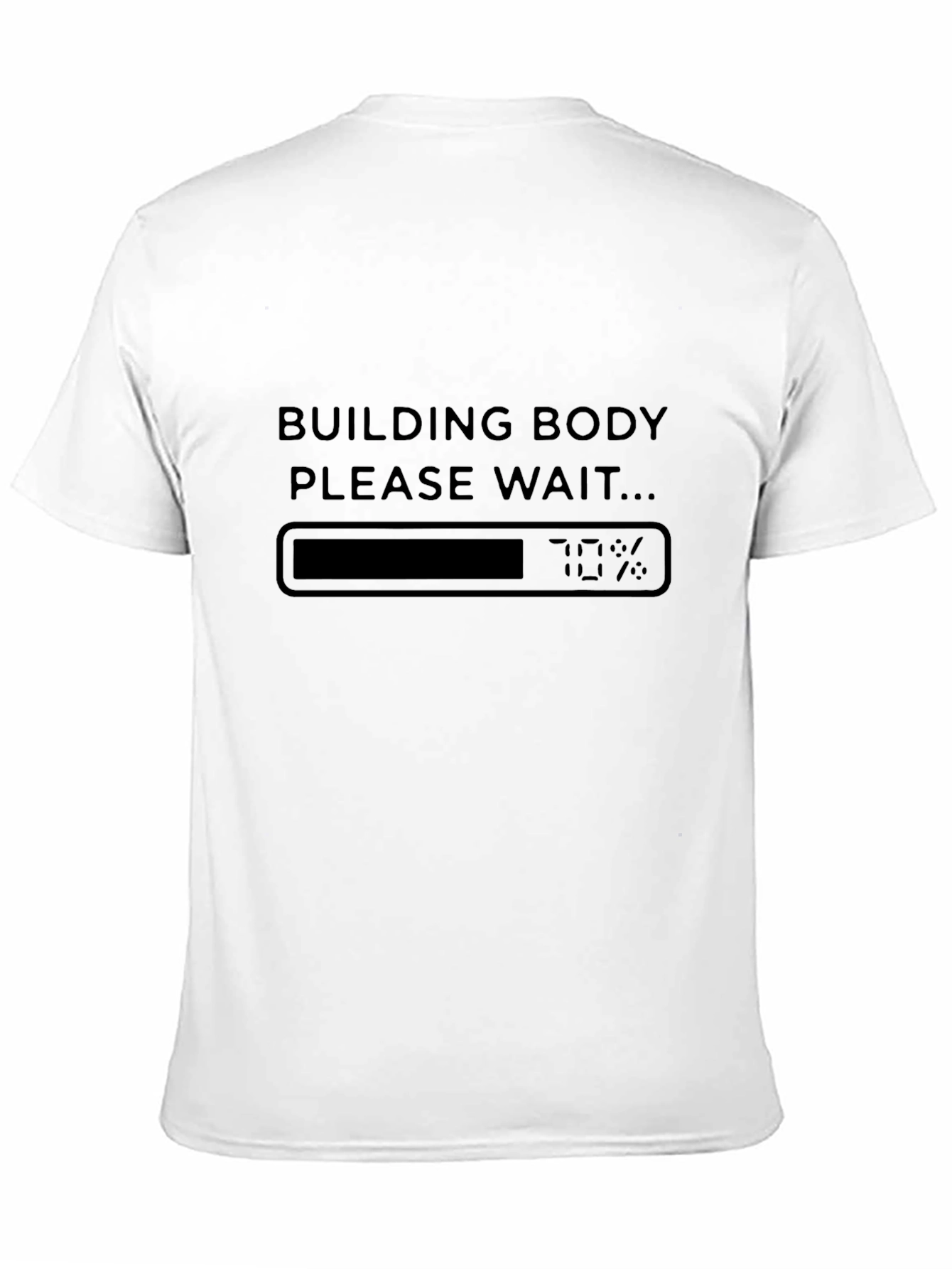 Building Body Loading T-Shirt Funny Workout Tee