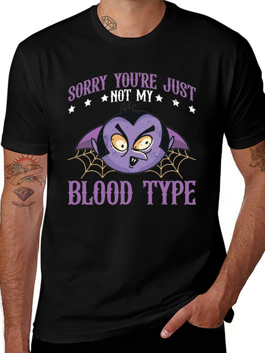 Vampire Blood Type T-Shirt - Funny Halloween Tee