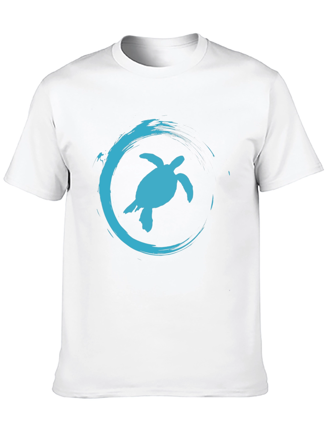 Turtle Wave Graphic Tee - Casual Black T-Shirt