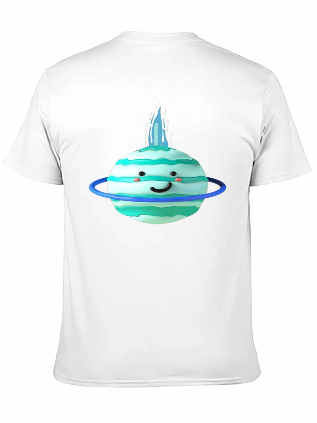 Cute Planet Graphic Tee - Black Cotton T-Shirt