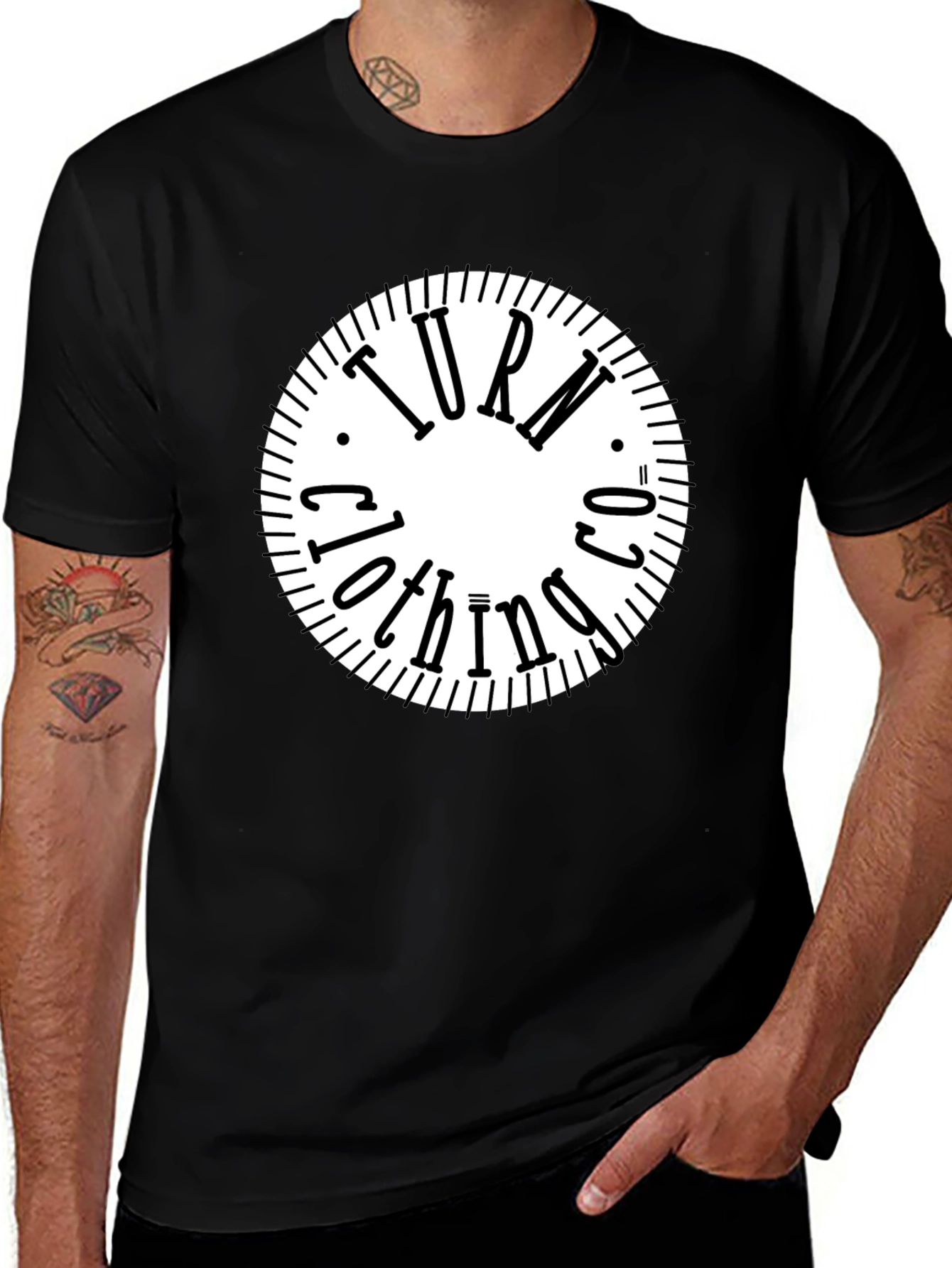 Turn Clothing Co. Black Graphic Tee