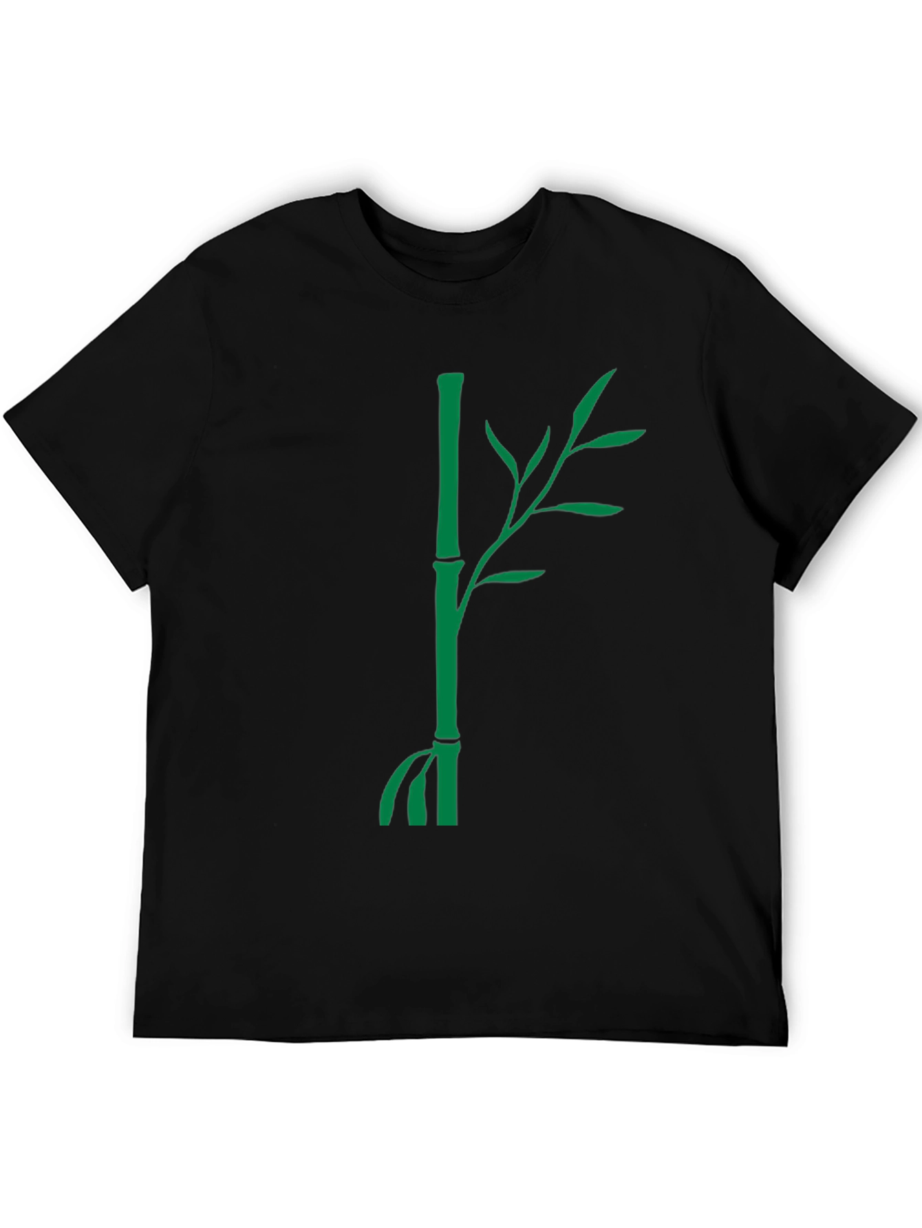 Bamboo Graphic Black Tee