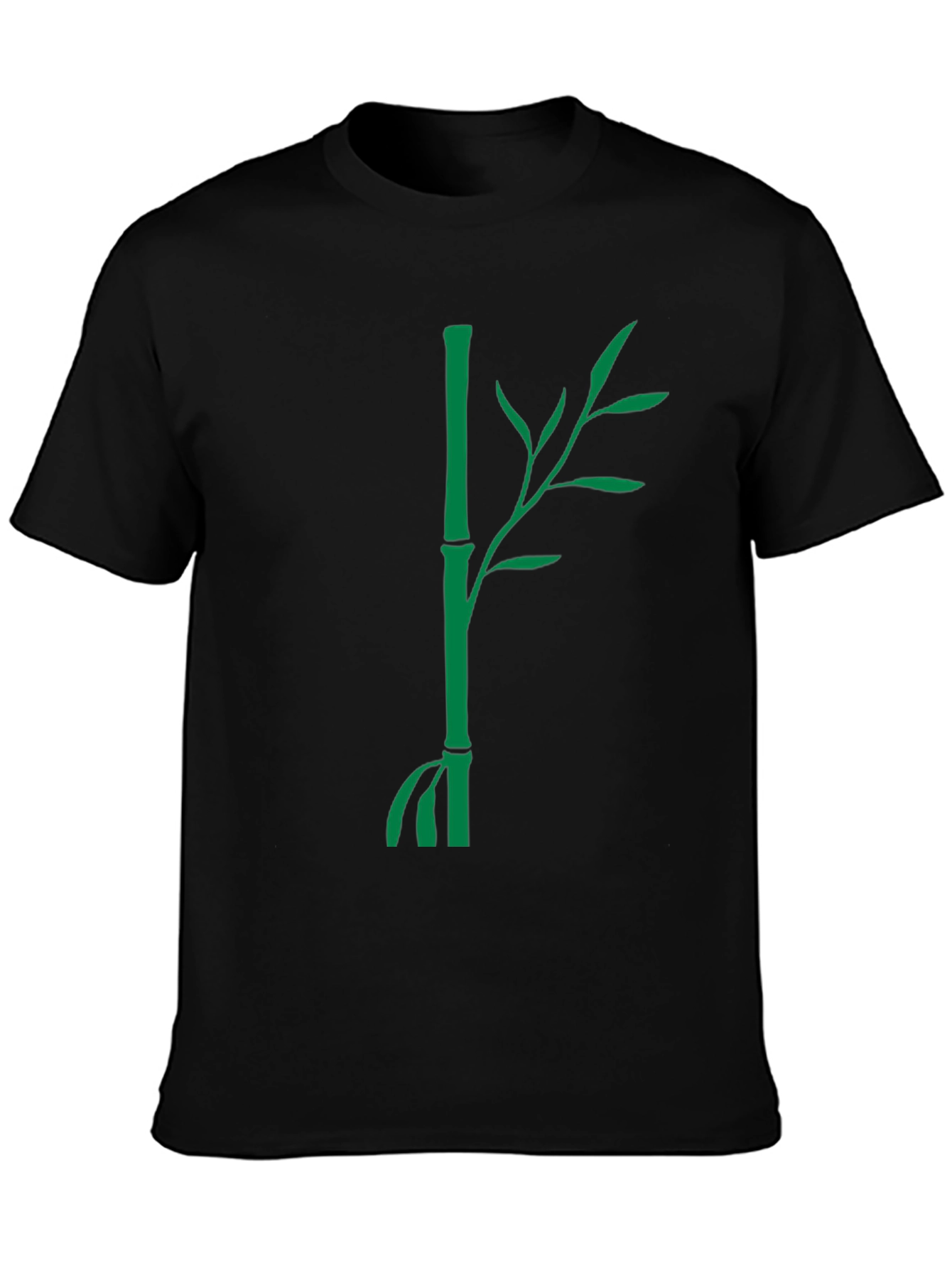 Bamboo Graphic Black Tee