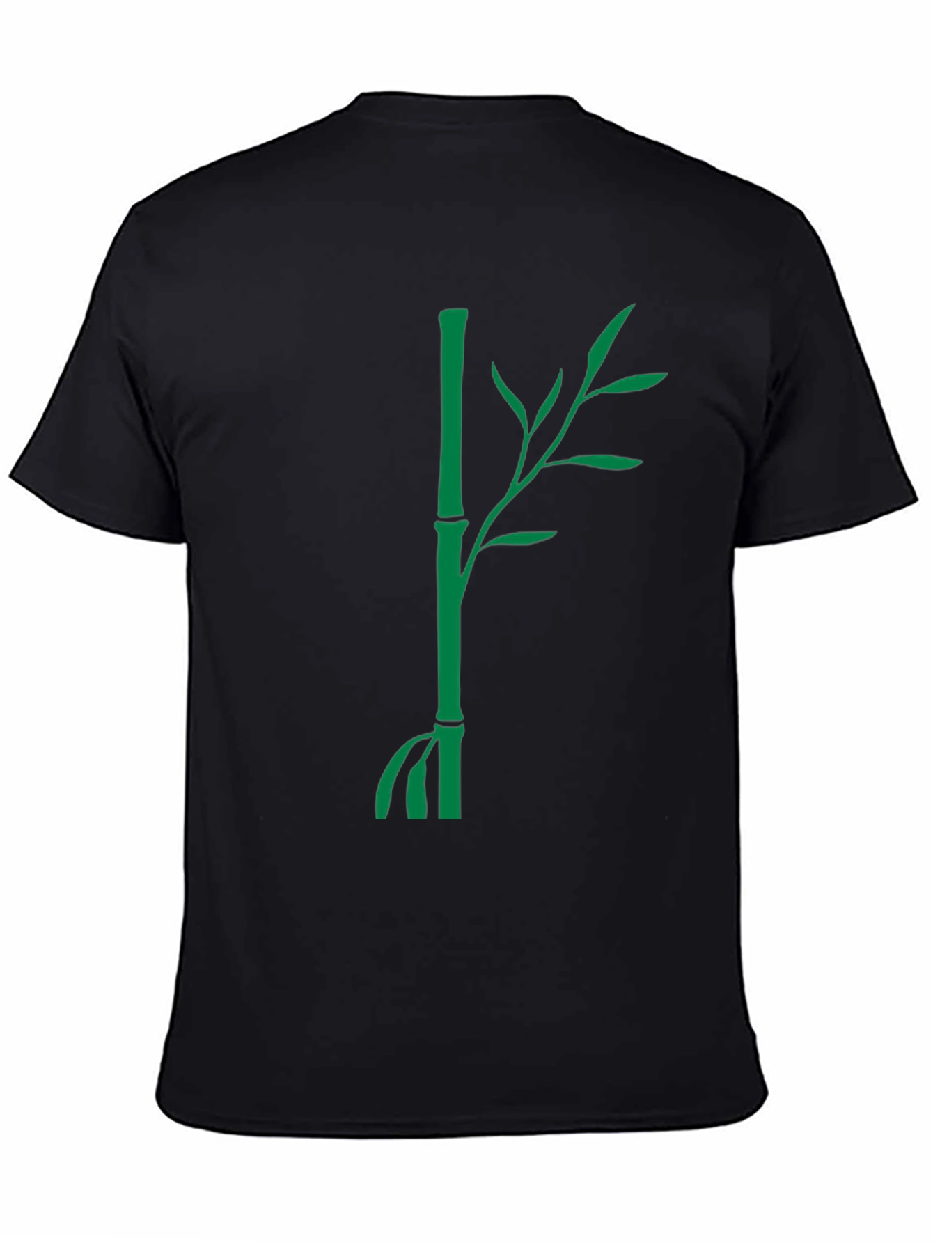 Bamboo Graphic Black Tee