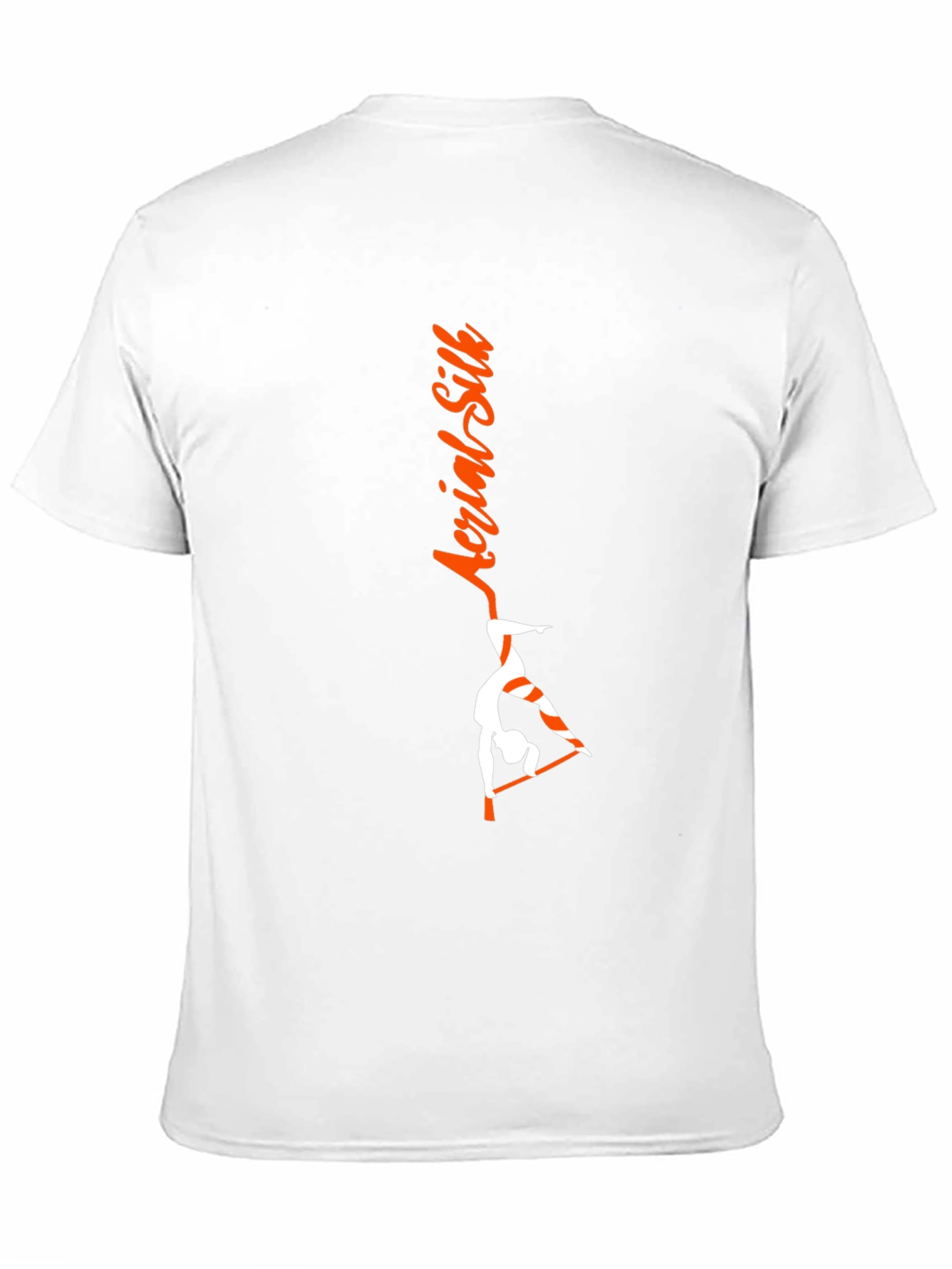 Aerial Silk Black T-Shirt - Gymnast Design