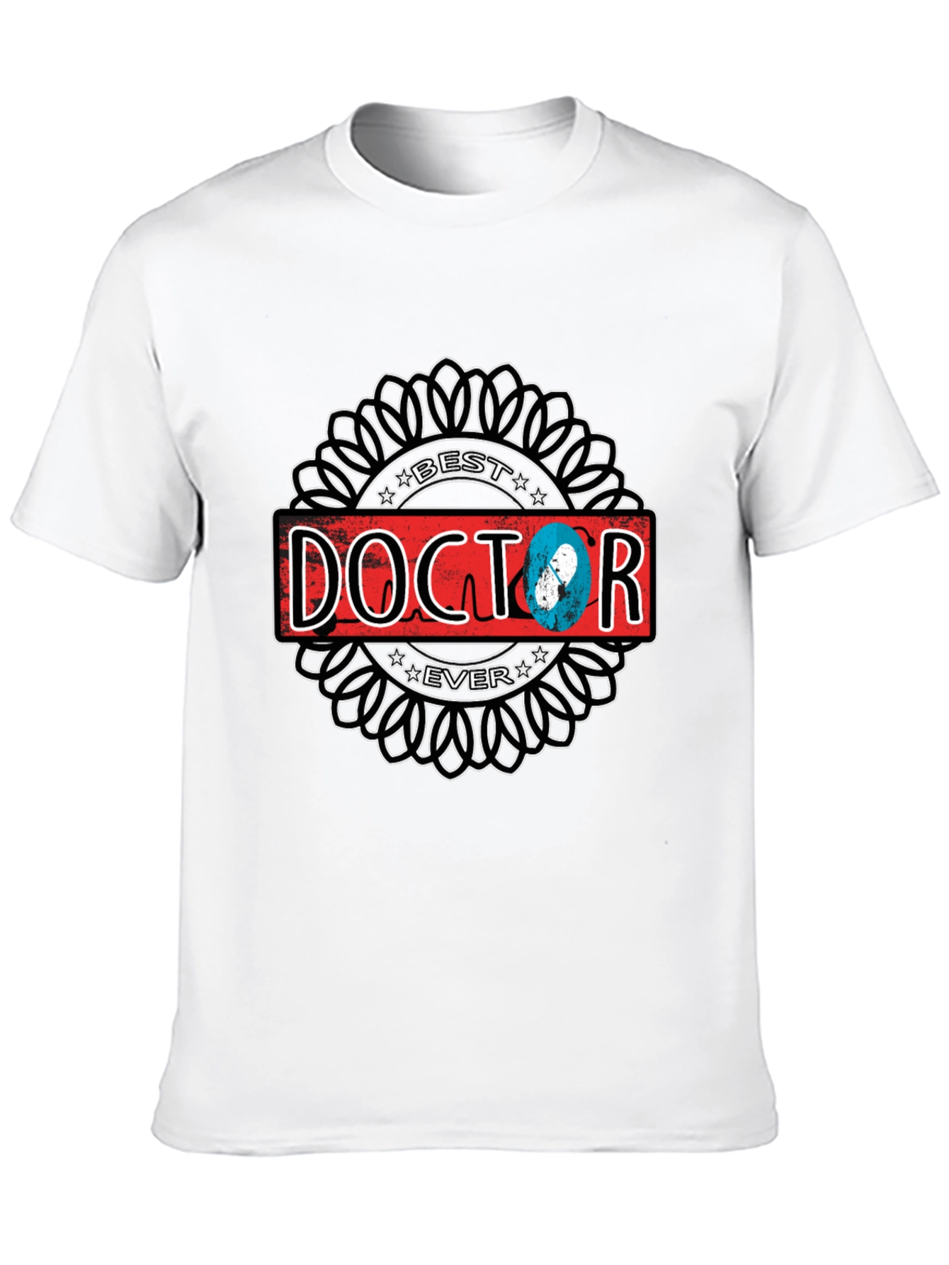Best Doctor Ever Graphic T-Shirt - Black