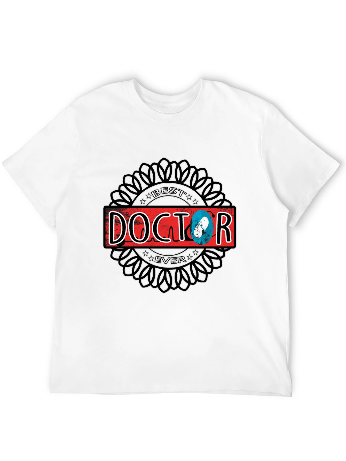 Best Doctor Ever Graphic T-Shirt - Black