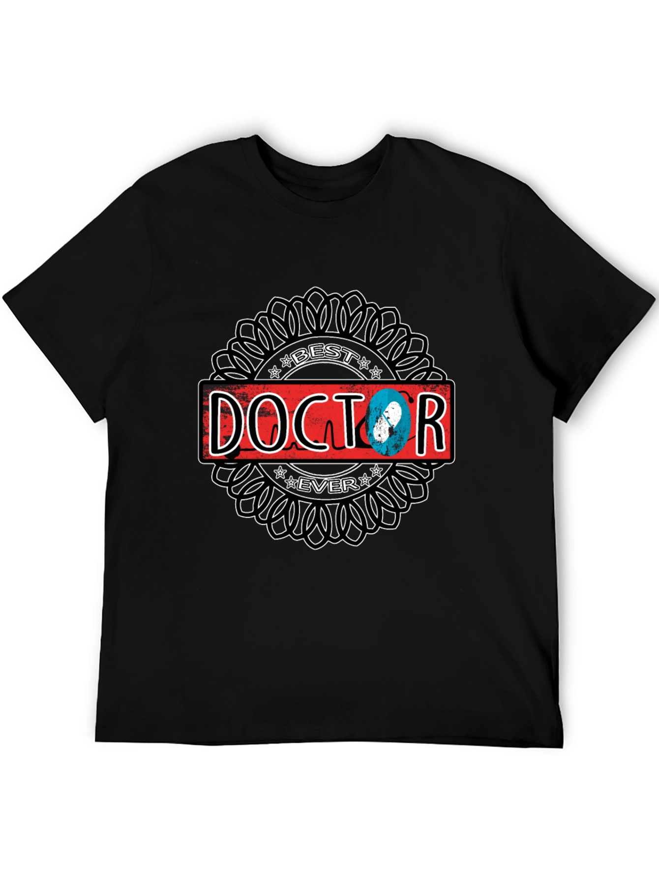 Best Doctor Ever Graphic T-Shirt - Black