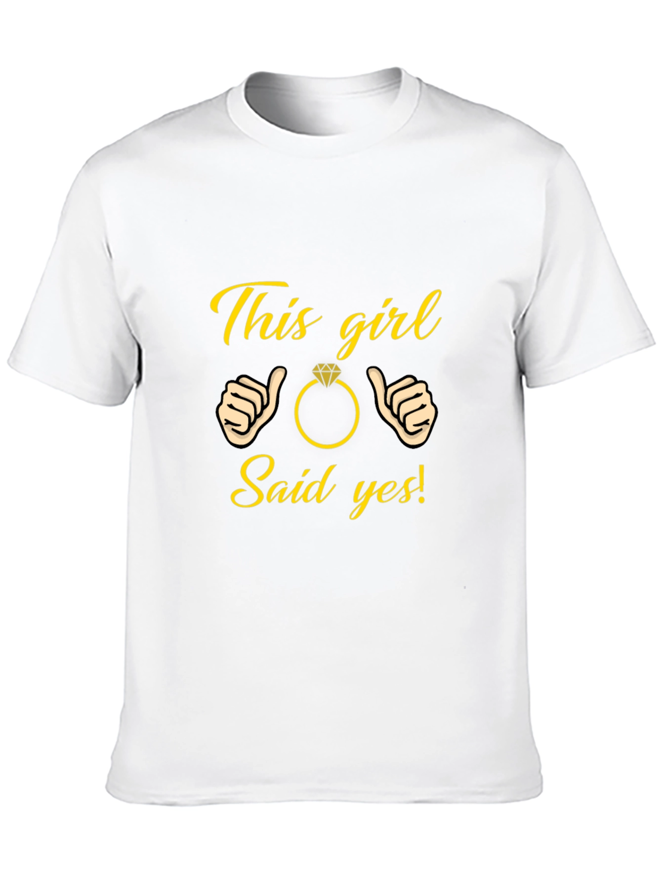This Girl Said Yes T-Shirt Engagement Gift